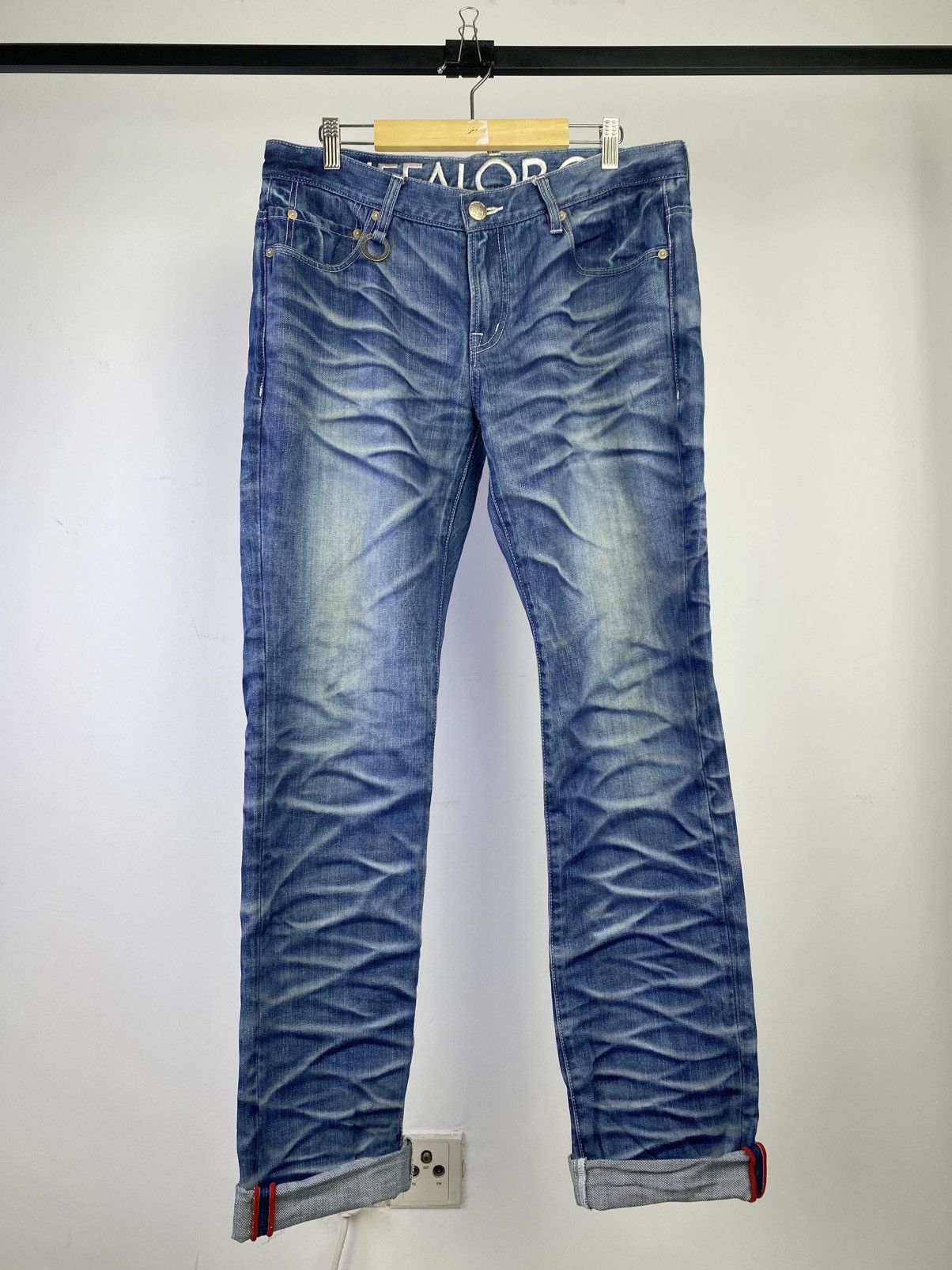 BUFFALO BOBS Buffalo Bobs 00s Honeycomb Washed Denim Japan Size US 32 / EU 48 - 1 Thumbnail