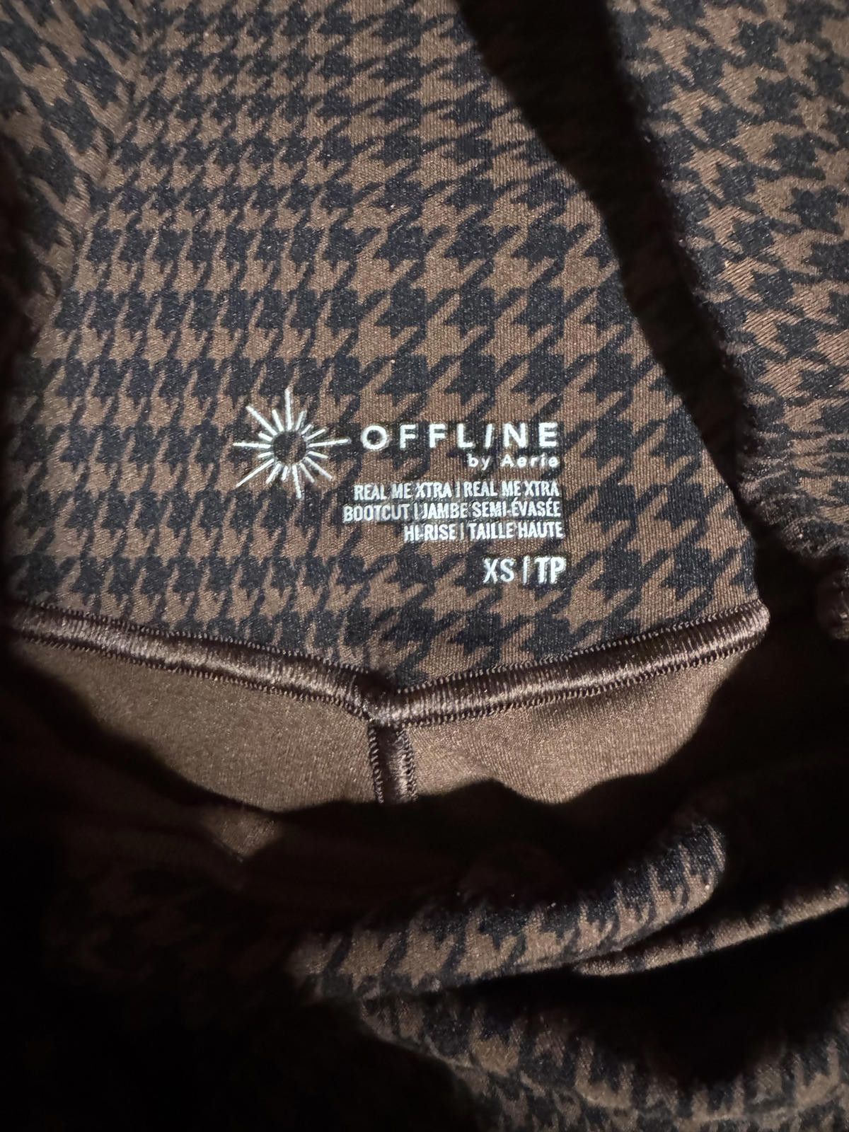 Other Offline by Aerie Sleeveless Brown Houndstooth Top XS set Size ONE SIZE - 6 Thumbnail