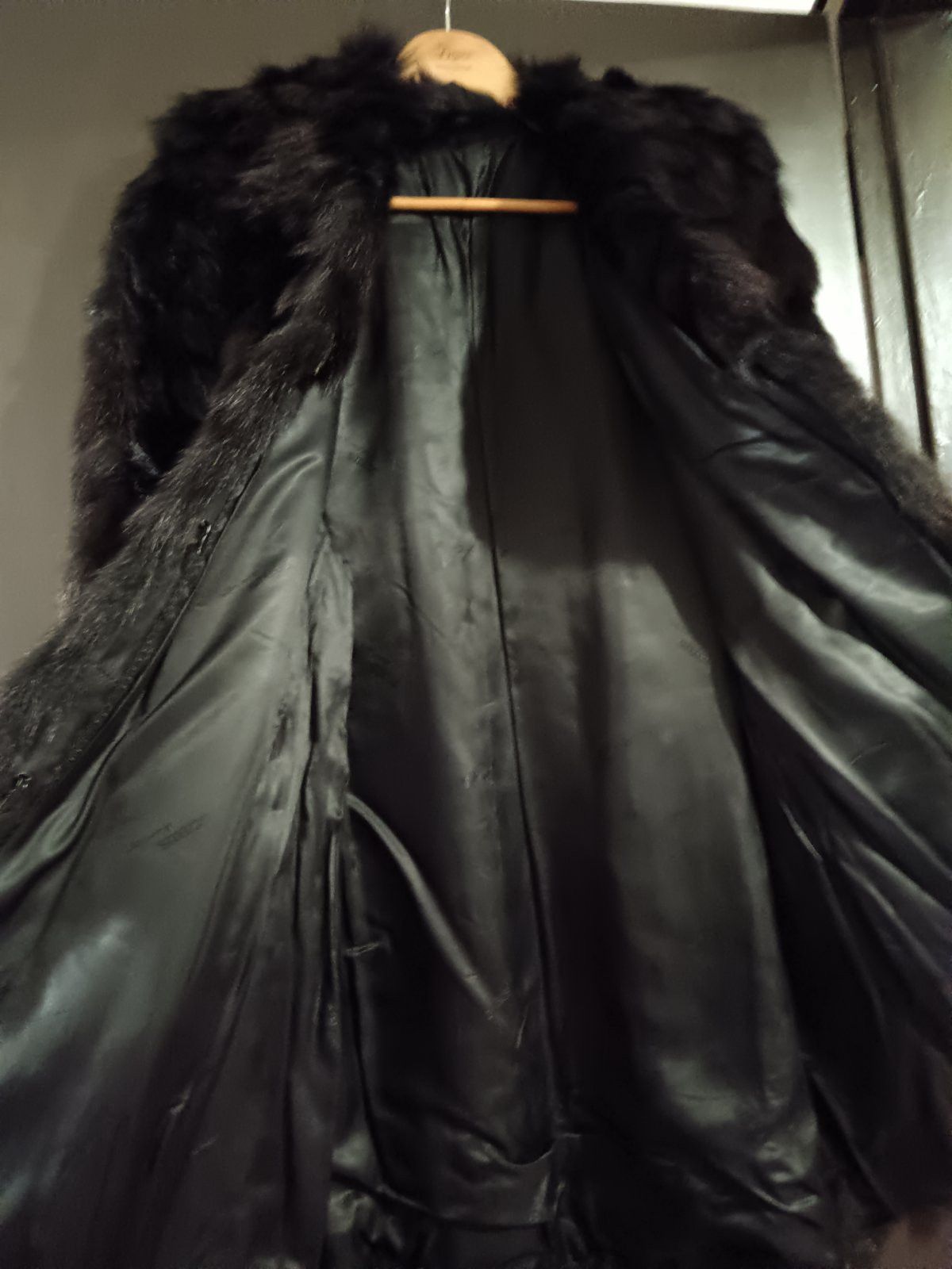 Other Vintage Real Fox Fur Coat Black Brown Luxury Size L / US 10 / IT 46 - 5 Thumbnail