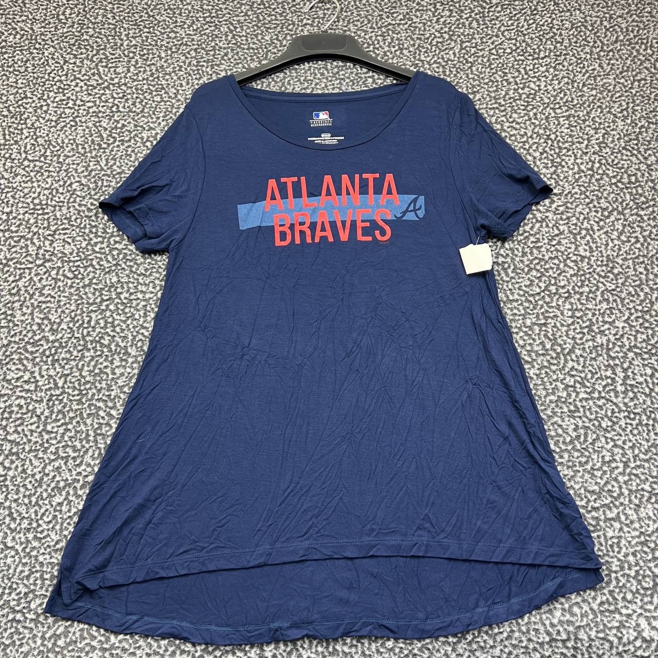 MLB Atlanta Braves Shirt Women Medium Blue MLB Round Neck New M Size M / US 6-8 / IT 42-44 - 1 Thumbnail