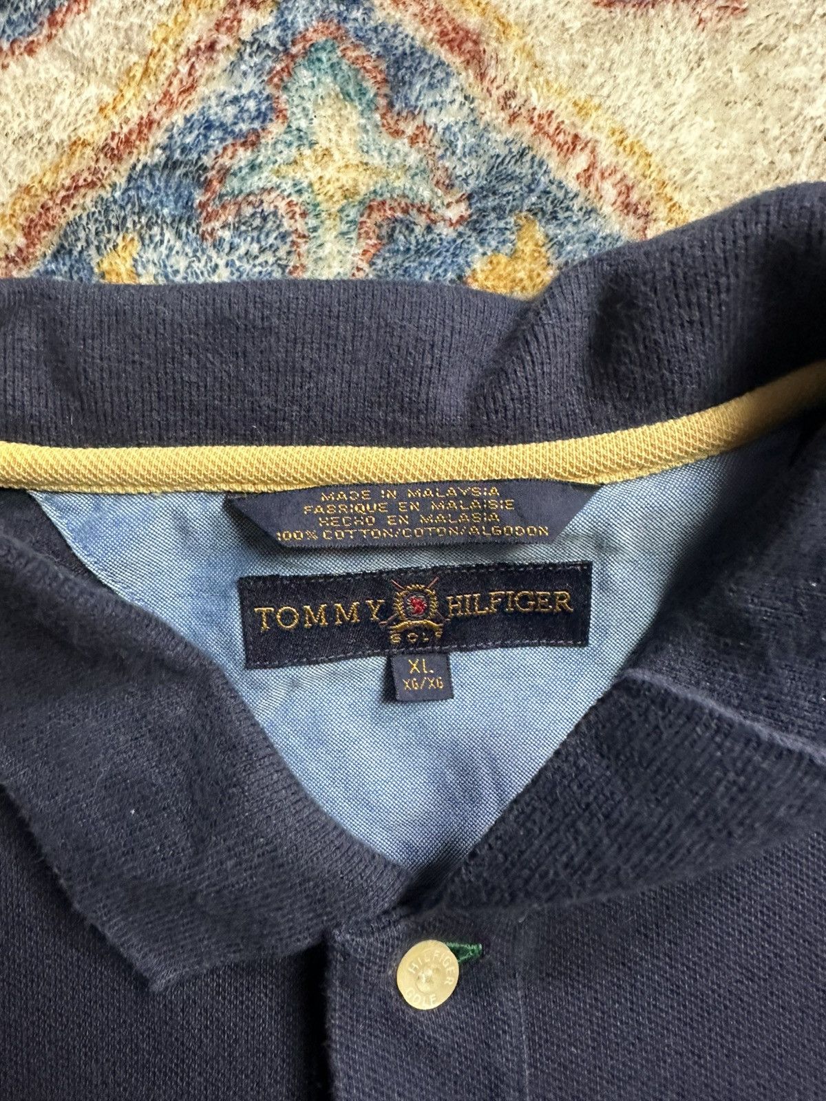 Tommy Hilfiger Tommy Hilfiger Michigan Wolverines Polo Shirt Size XL Size US XL / EU 56 / 4 - 3 Thumbnail