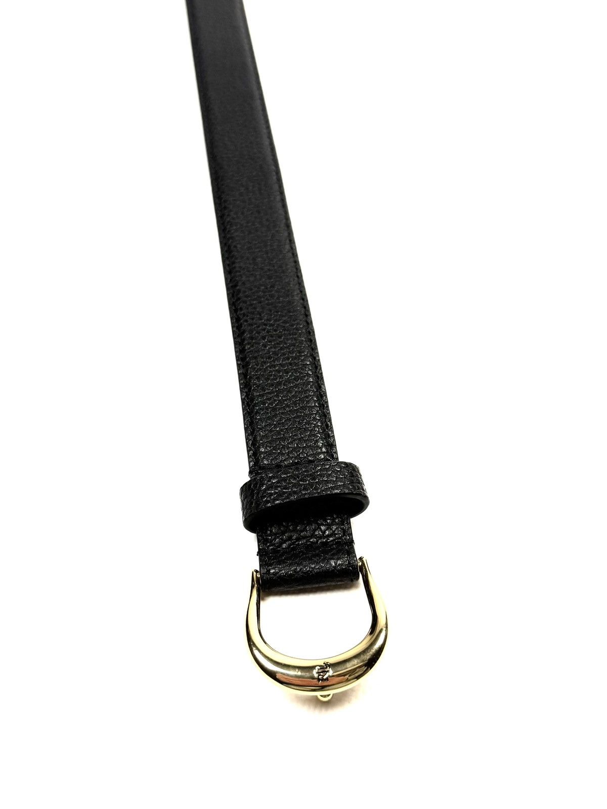 RRL Ralph Lauren LAUREN Ralph Lauren Kenton Leather Skinny Belt Black Women’s Size ONE SIZE - 9 Thumbnail