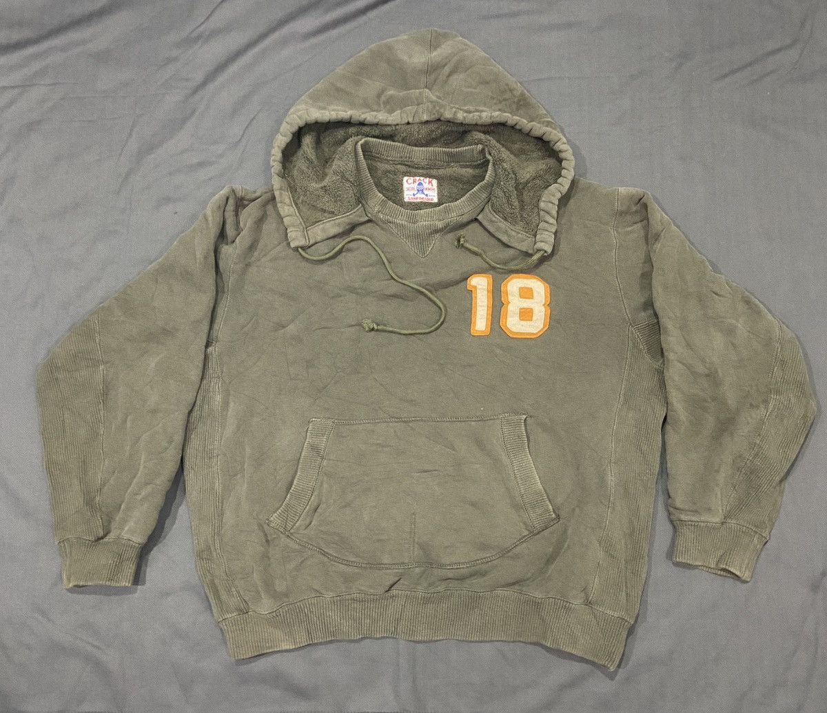 Japanese Brand × Vintage Vintage Japanese Brand Crack Sanforized Blue Demon Hoodie Size US XL / EU 56 / 4 - 1 Thumbnail
