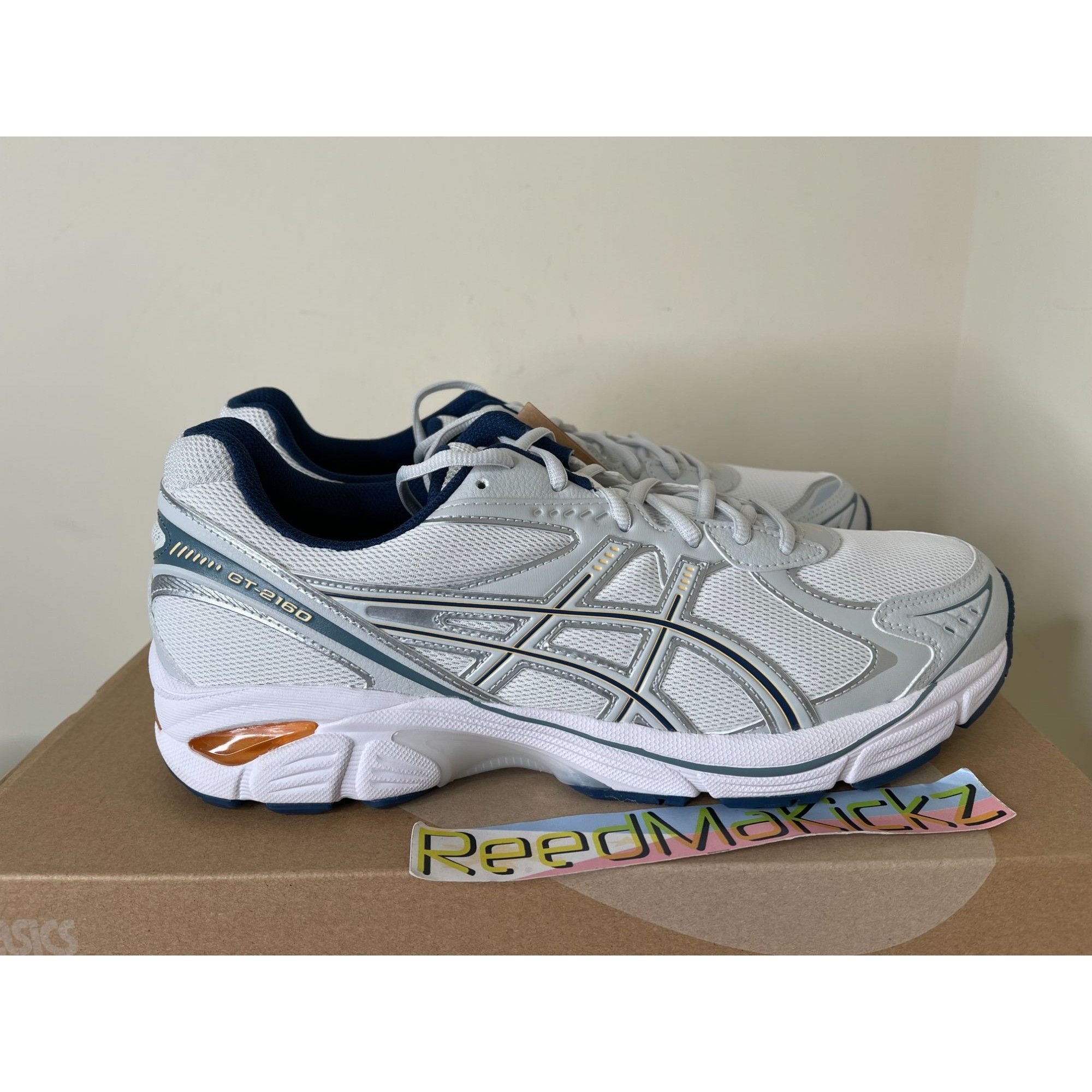 Asics Asics GT-2160 White Glacier Grey Mens 9us Size US 9 / EU 42 - 2 Thumbnail