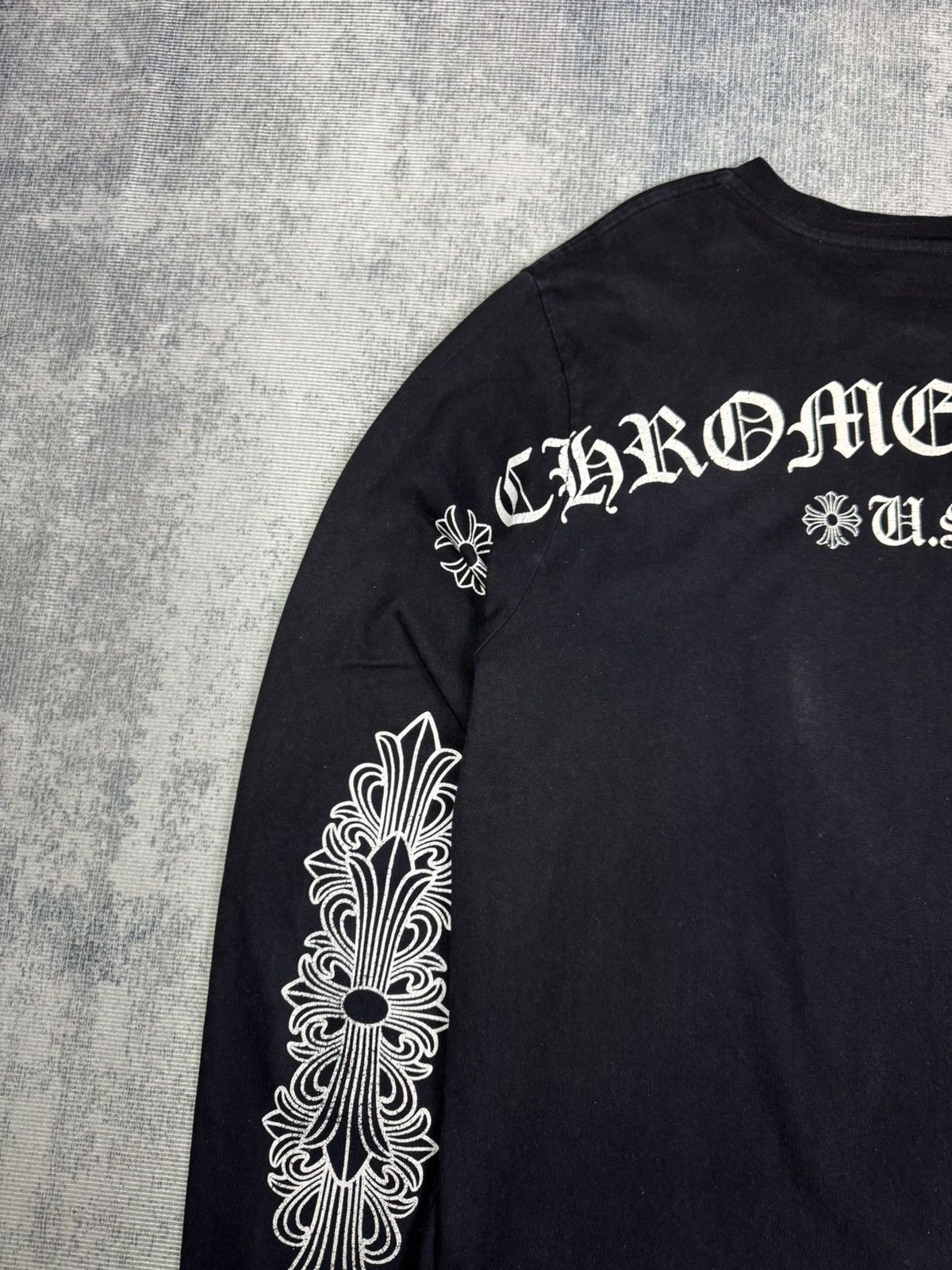 Chrome Hearts RARE! VIRGIL CHROME FLORAL LONG SLEEVES Size US XL / EU 56 / 4 - 5 Thumbnail