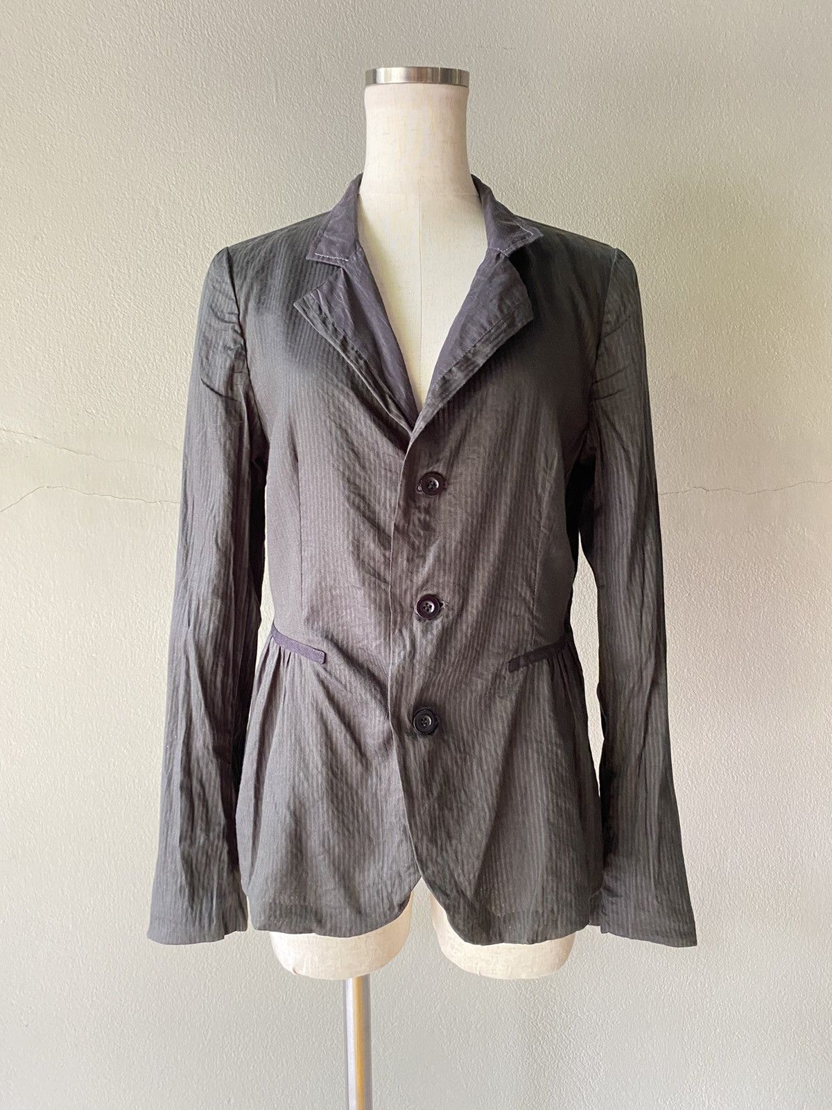 Marithe + Francois Girbaud Marithe Francois Girbaud women blazer in light and dark gray Size S / US 4 / IT 40 - 3 Thumbnail
