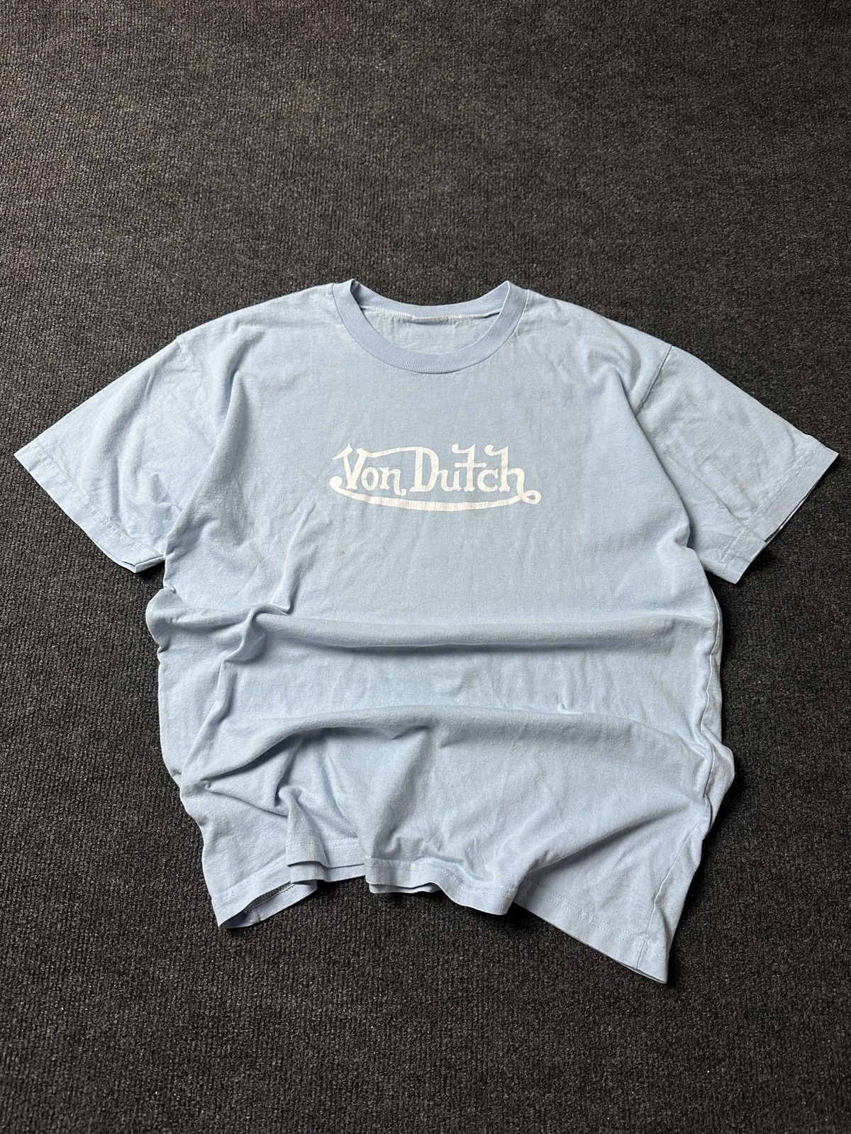 Von Dutch 🚨Y2K VON DUTCH BIG LOGO SUNFADED Y2K distressed style tee Size M / US 6-8 / IT 42-44 - 1 Thumbnail