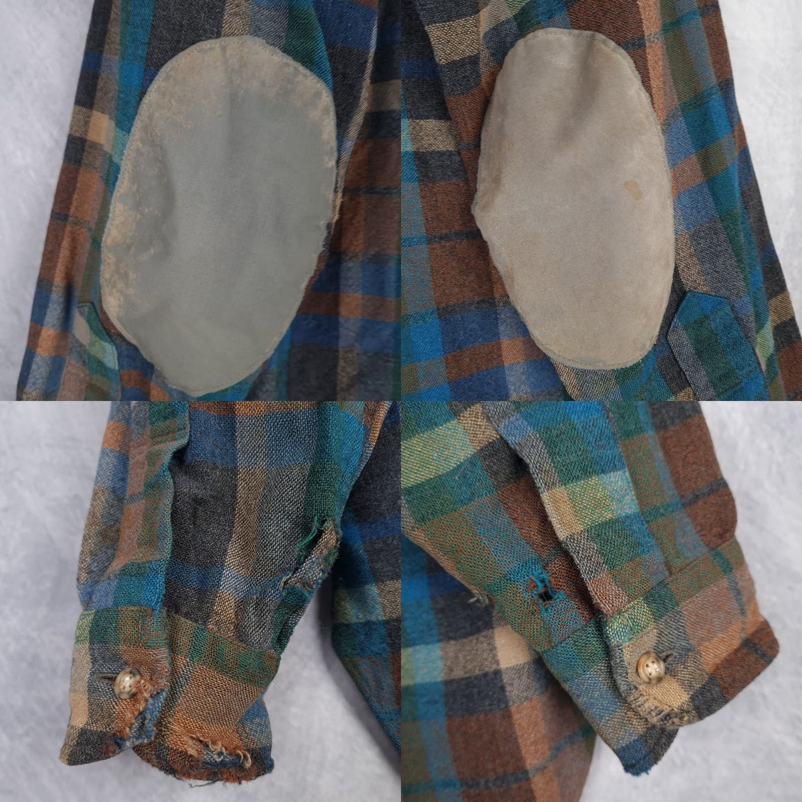 Pendleton VINTAGE Pendleton Wool Shirt Mens L Blue Plaid Wool Button-Up Long Sleeve Casual 60s Chore Pocketed Size US L / EU 52-54 / 3 - 10 Thumbnail