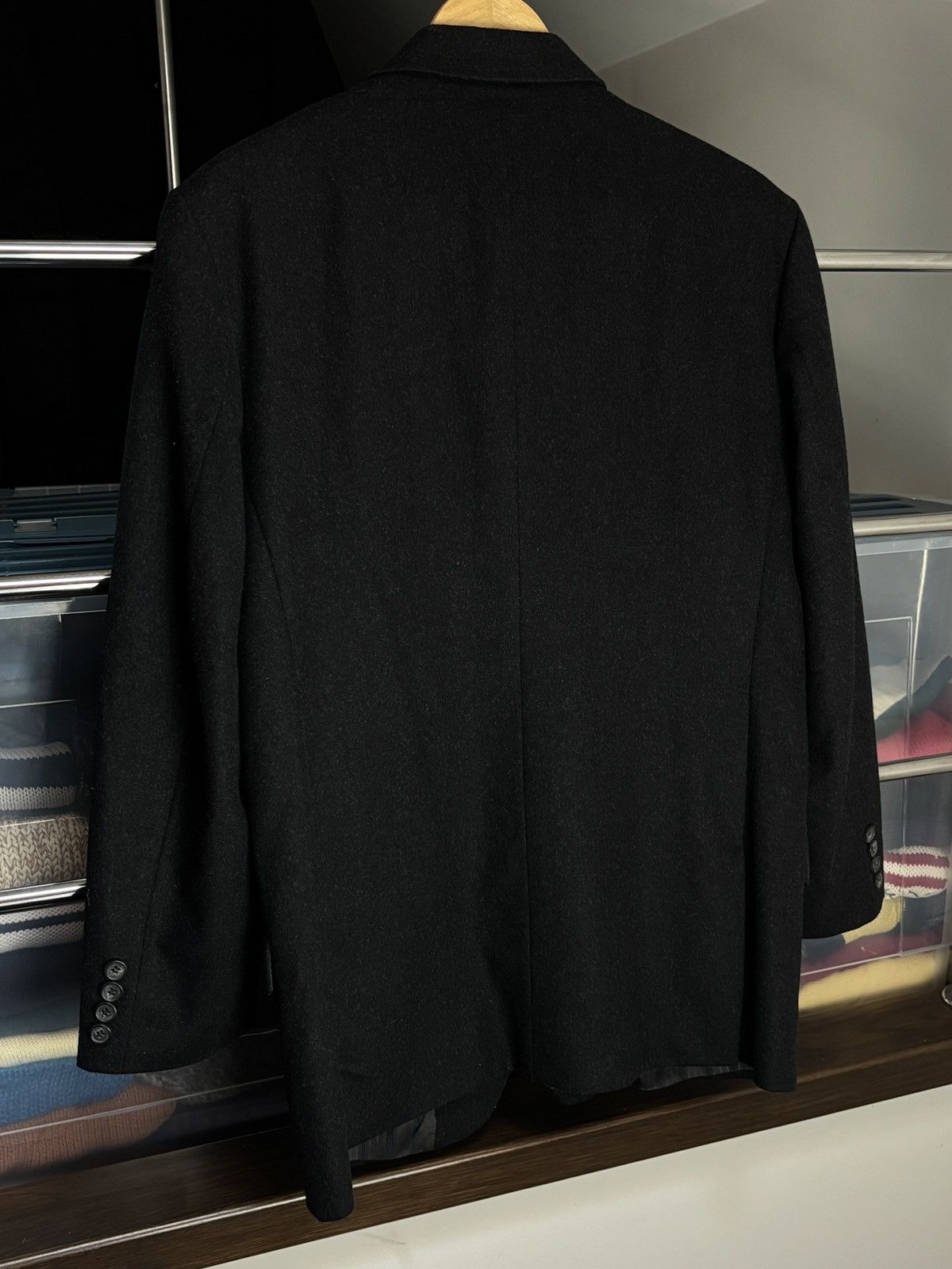 Dolce & Gabbana Dolce & Gabbana Vintage Dark Gray Wool Blazer Jacket Size US L / EU 52-54 / 3 - 5 Thumbnail