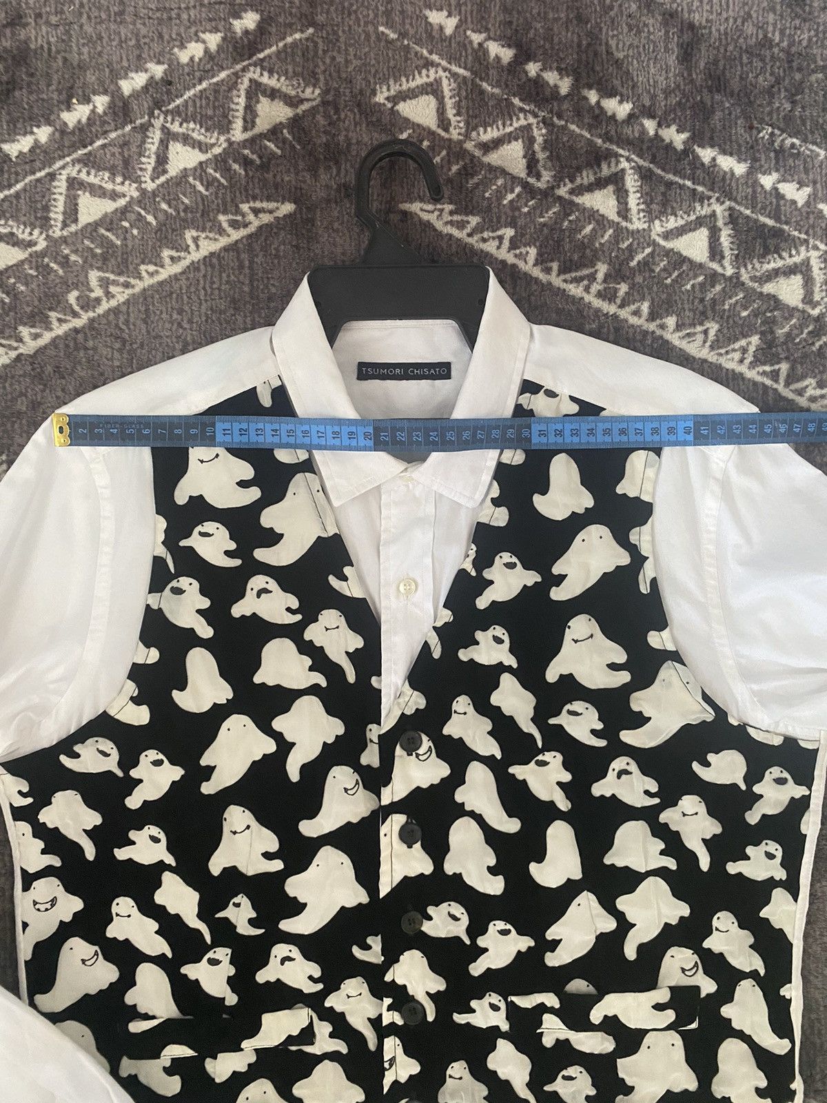 Issey Miyake × Tsumori Chisato CHISATO TSUMORI GIRE DOCKING SHIRT GHOST VEST PATERN Size US M / EU 48-50 / 2 - 17 Thumbnail
