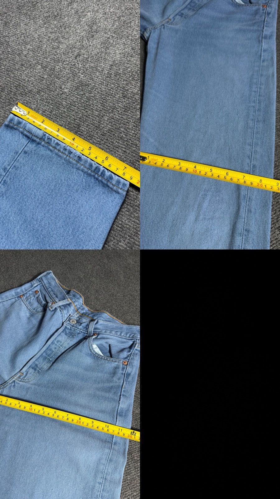 Levi's Vintage Clothing 90s Levi’s 501 USA Distressed Light Wash Straight Leg Jeans Size US 30 / EU 46 - 22 Thumbnail
