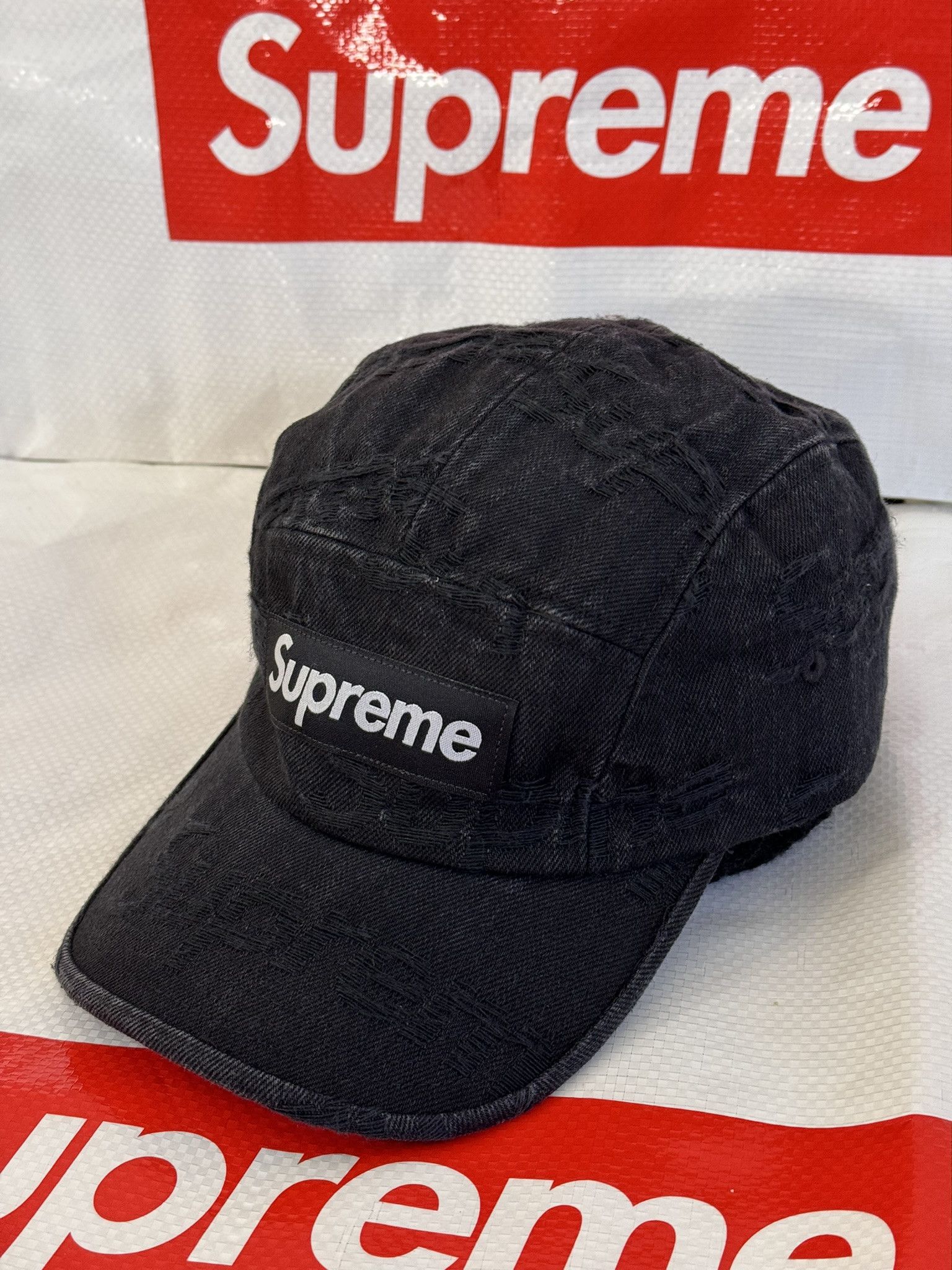 Supreme Frayed Logos Denim | Grailed