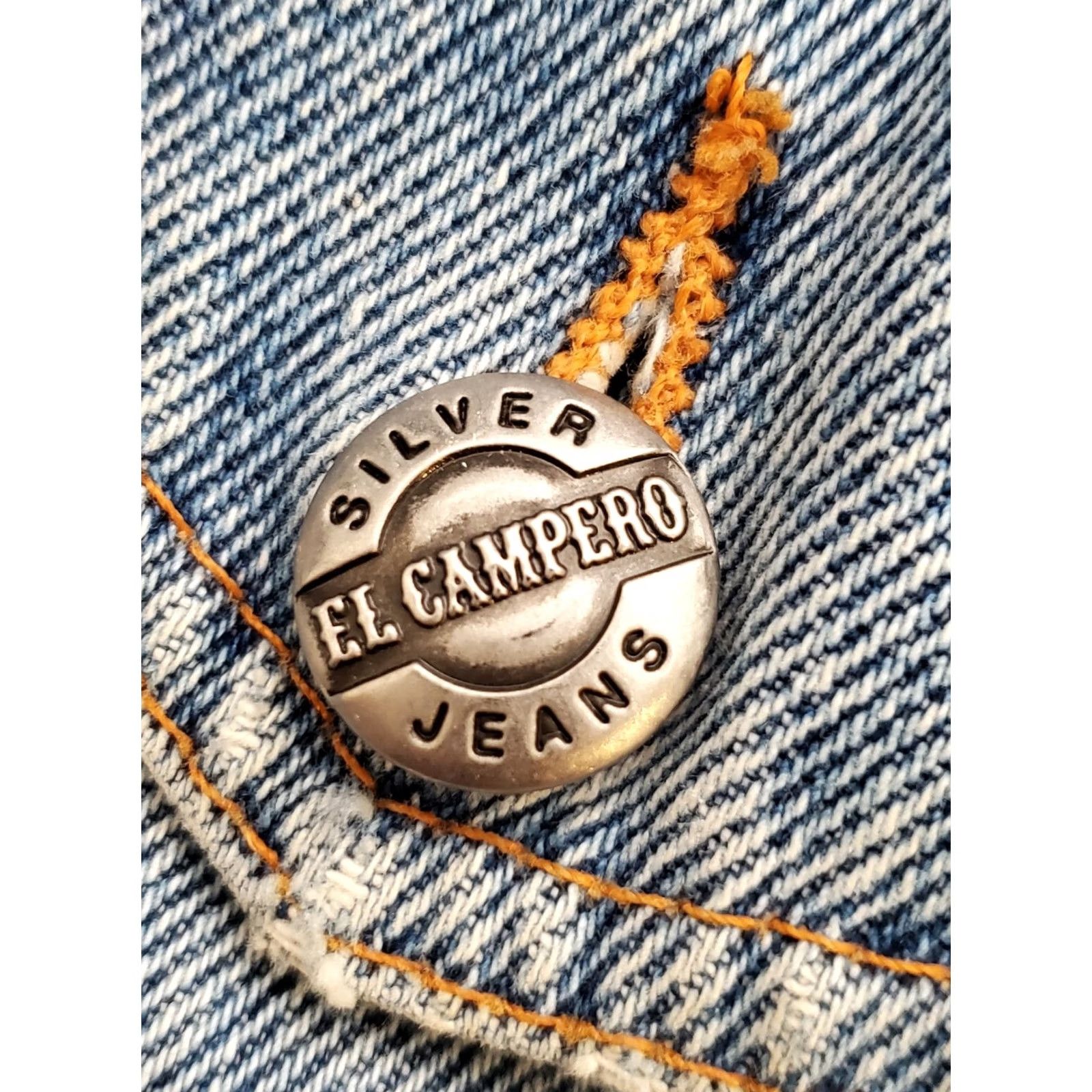 Camper VTG El Campero Denim Trucker Jacket Made in Italy Men XL Blue Regular denim jacket with pockets Size US 36 / EU 52 - 7 Thumbnail