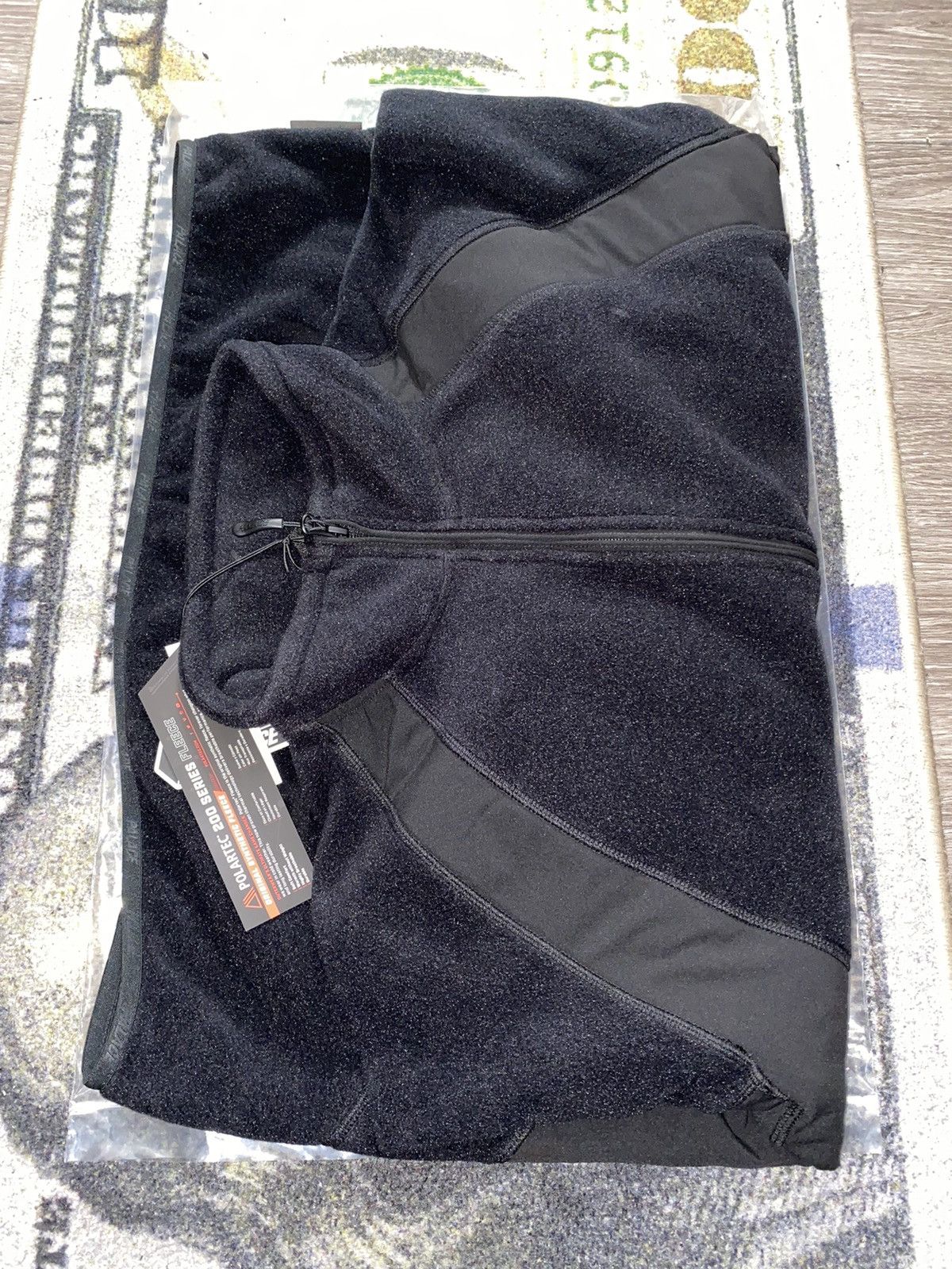 image of Palace Polartec Duo Fleece Jacket in Black, Men's (Size XL)