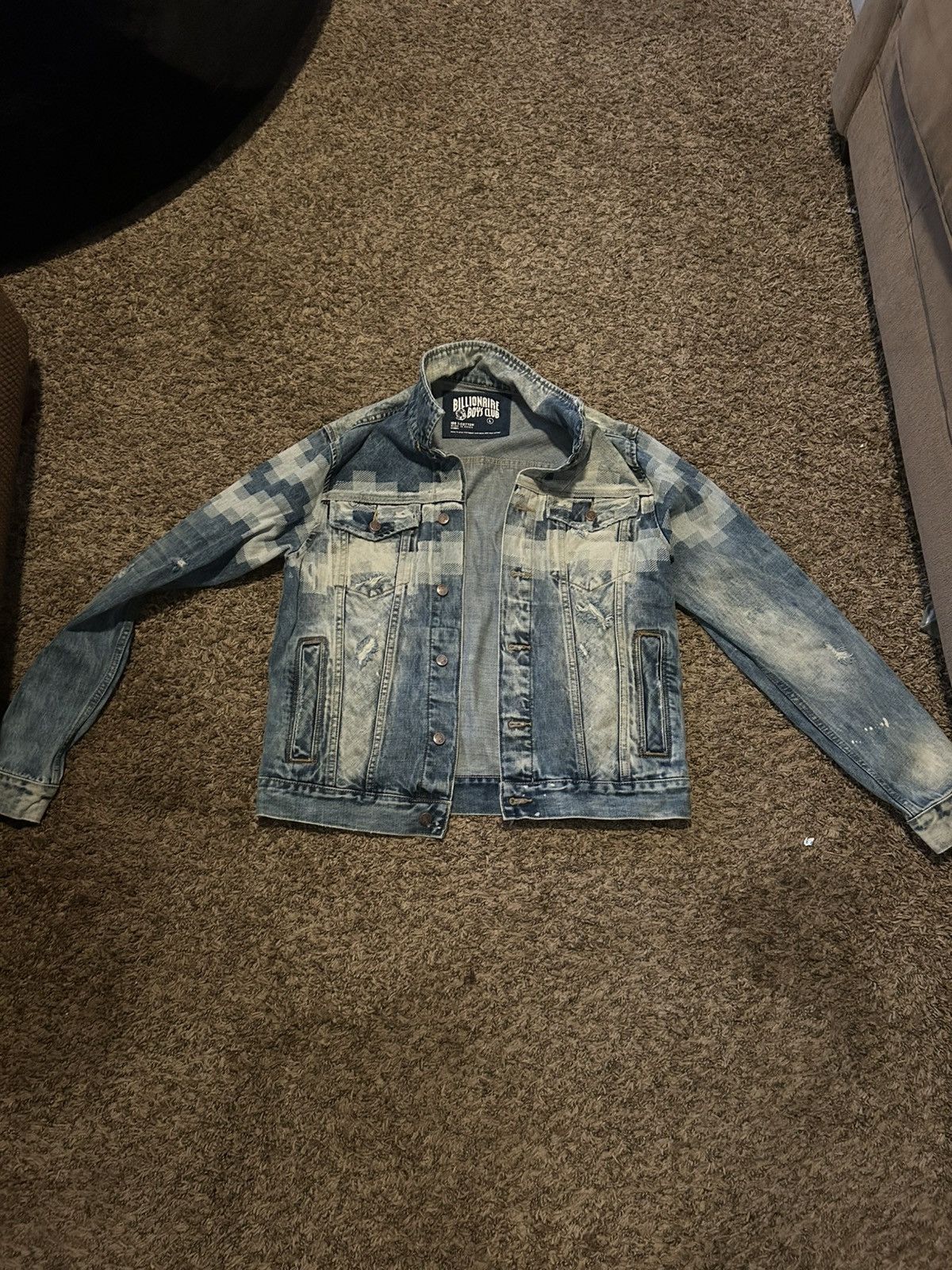 Billionaire Boys Club Billionaire Boys Club Dig Chevron denim jacket Size US L / EU 52-54 / 3 - 1 Thumbnail