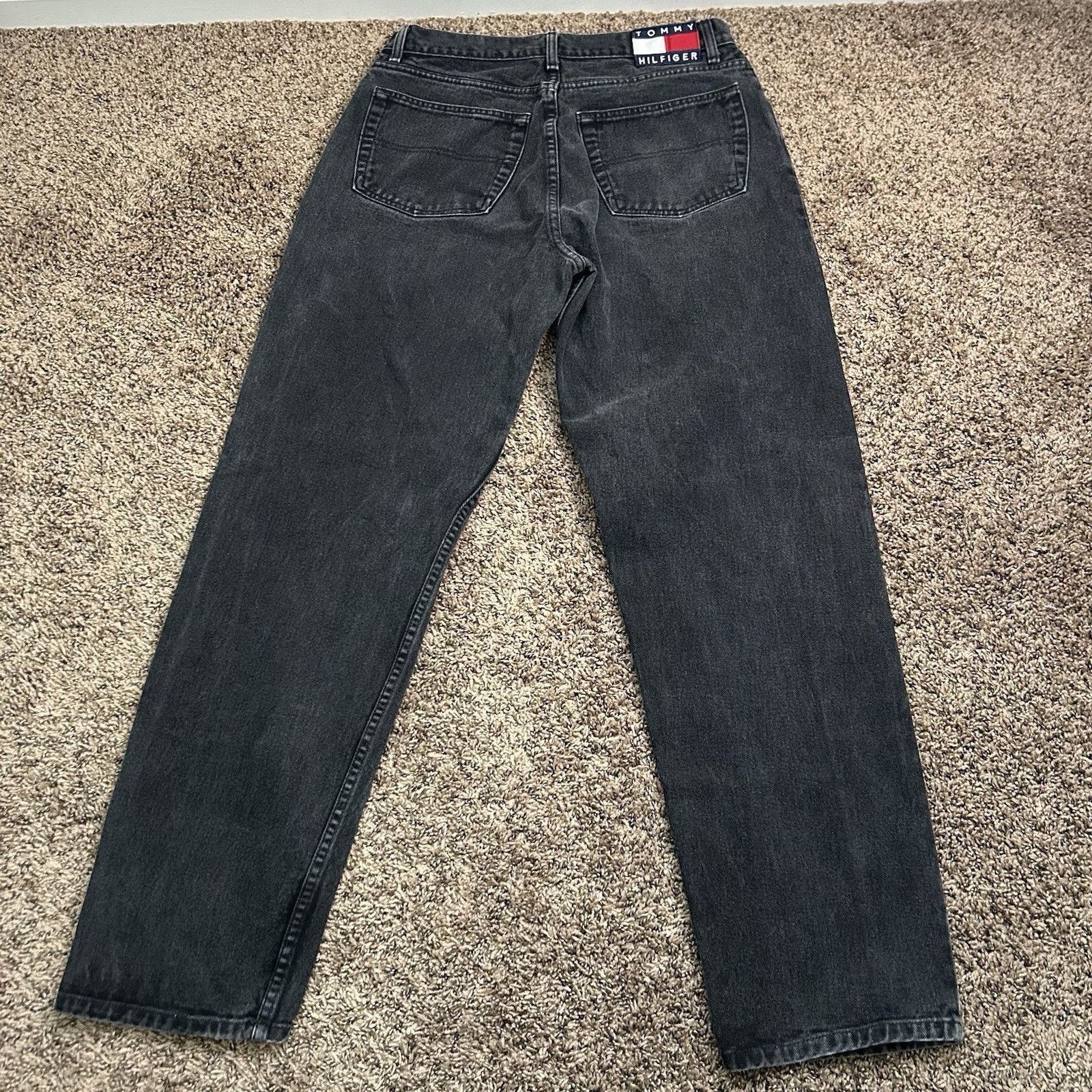 Tommy Hilfiger Vintage Tommy Hilfiger Freedom W34 L34 Black 100% Cotton 90s Size US 34 / EU 50 - 9 Thumbnail