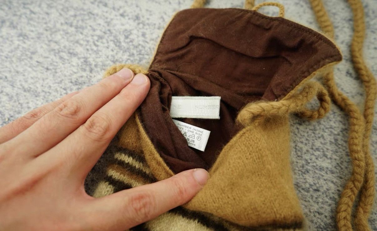 Number (N)ine Number (N)ine George Period Wool Medicine Bag Size ONE SIZE - 6 Thumbnail