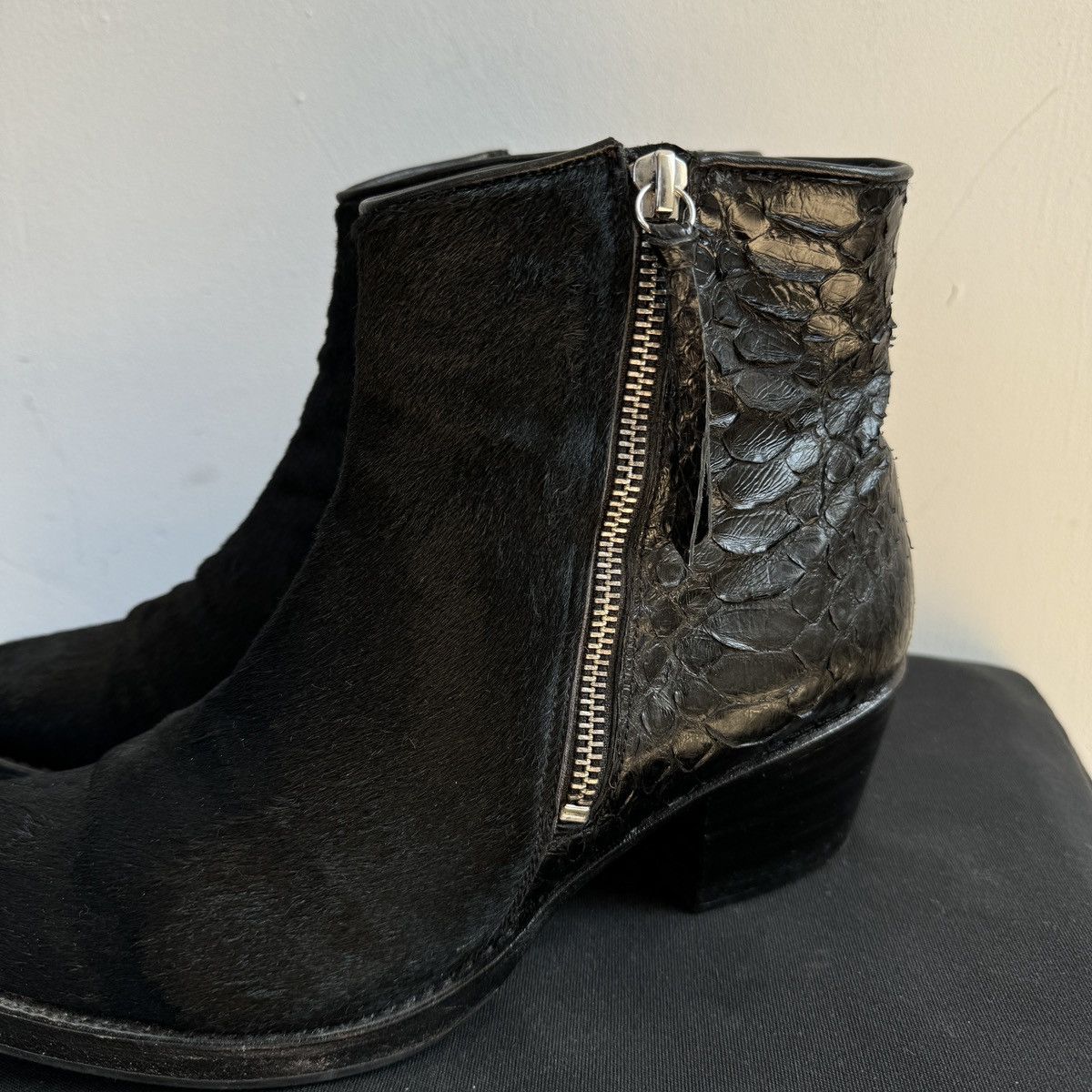 Sendra Notabene by Sendra Pony Crocodile Leather Cowboy Boots Size US 10 / IT 40 - 8 Thumbnail