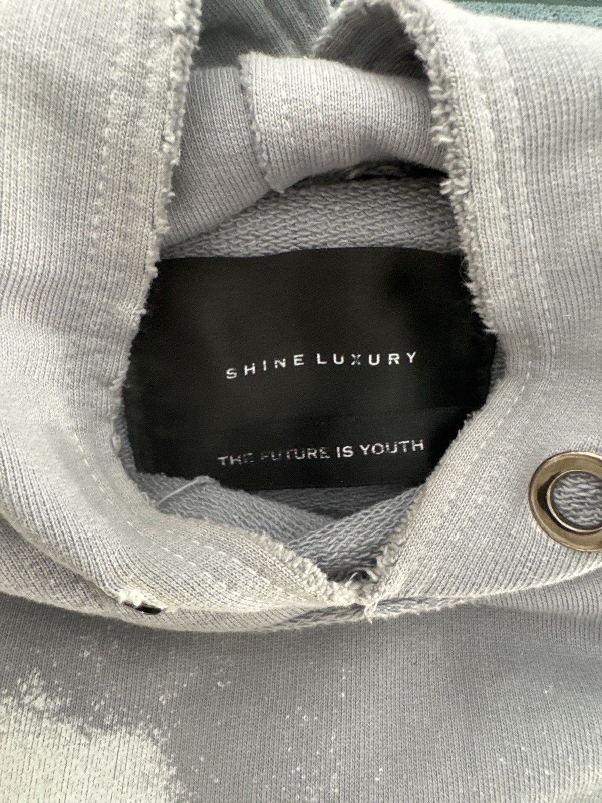 SHINE LUXURY RARE “MARTYR LOREM” Cropped Bondage Hoodie - Light Lavander Size US L / EU 52-54 / 3 - 19 Thumbnail