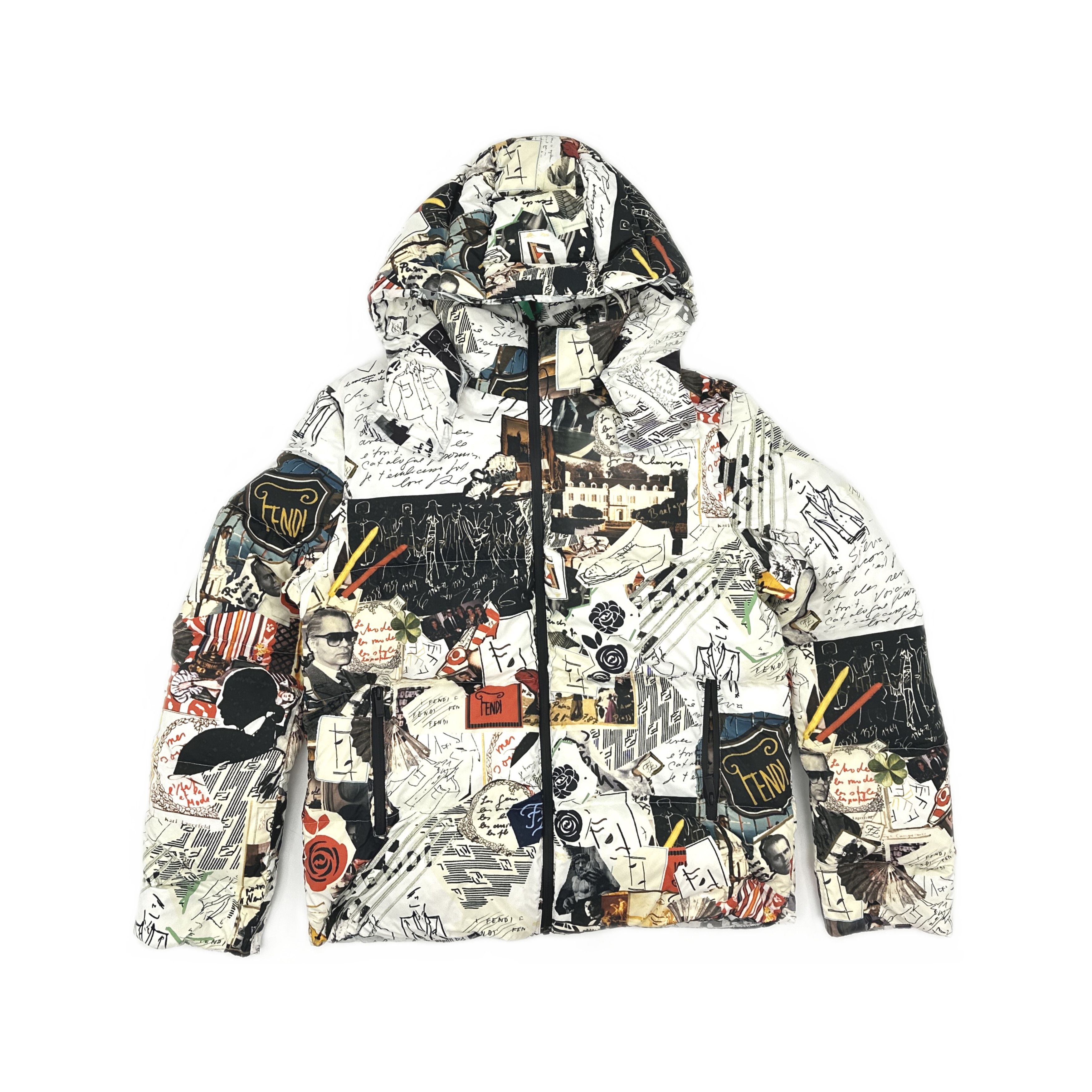 Fendi Fendi Collage Print Puffer Jacket Size 54 Size US L / EU 52-54 / 3 - 1 Thumbnail