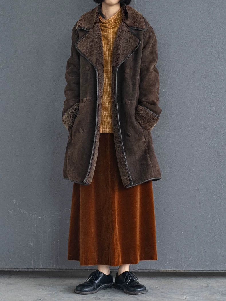 Kenzo KENZO Brown suede plush coat vintage Size XS / US 0-2 / IT 36-38 - 2 Thumbnail
