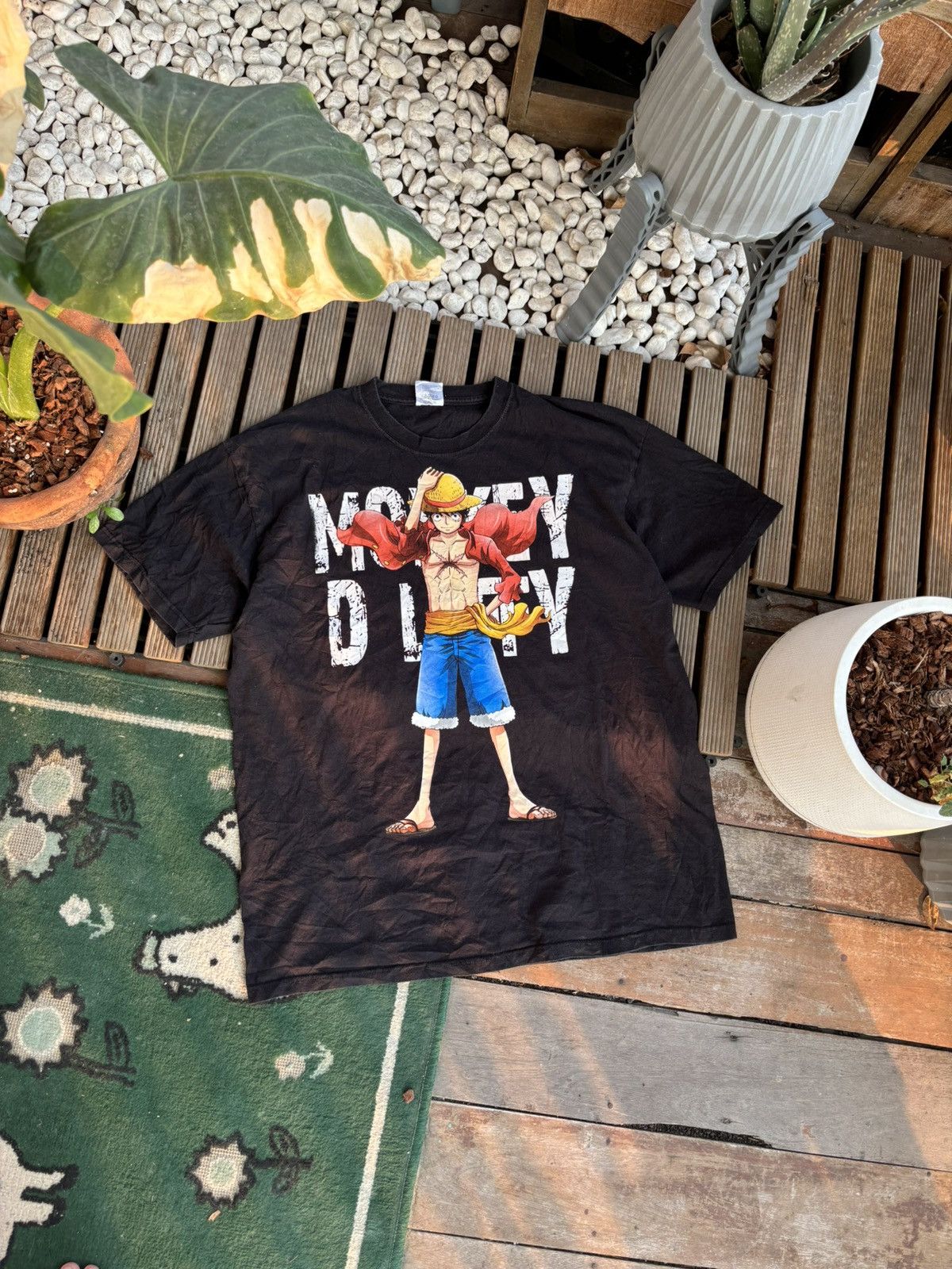 Anime × One Piece One Piece Anime Japanes T-Shirt Monkey D Luffy Size US L / EU 52-54 / 3 - 1 Thumbnail