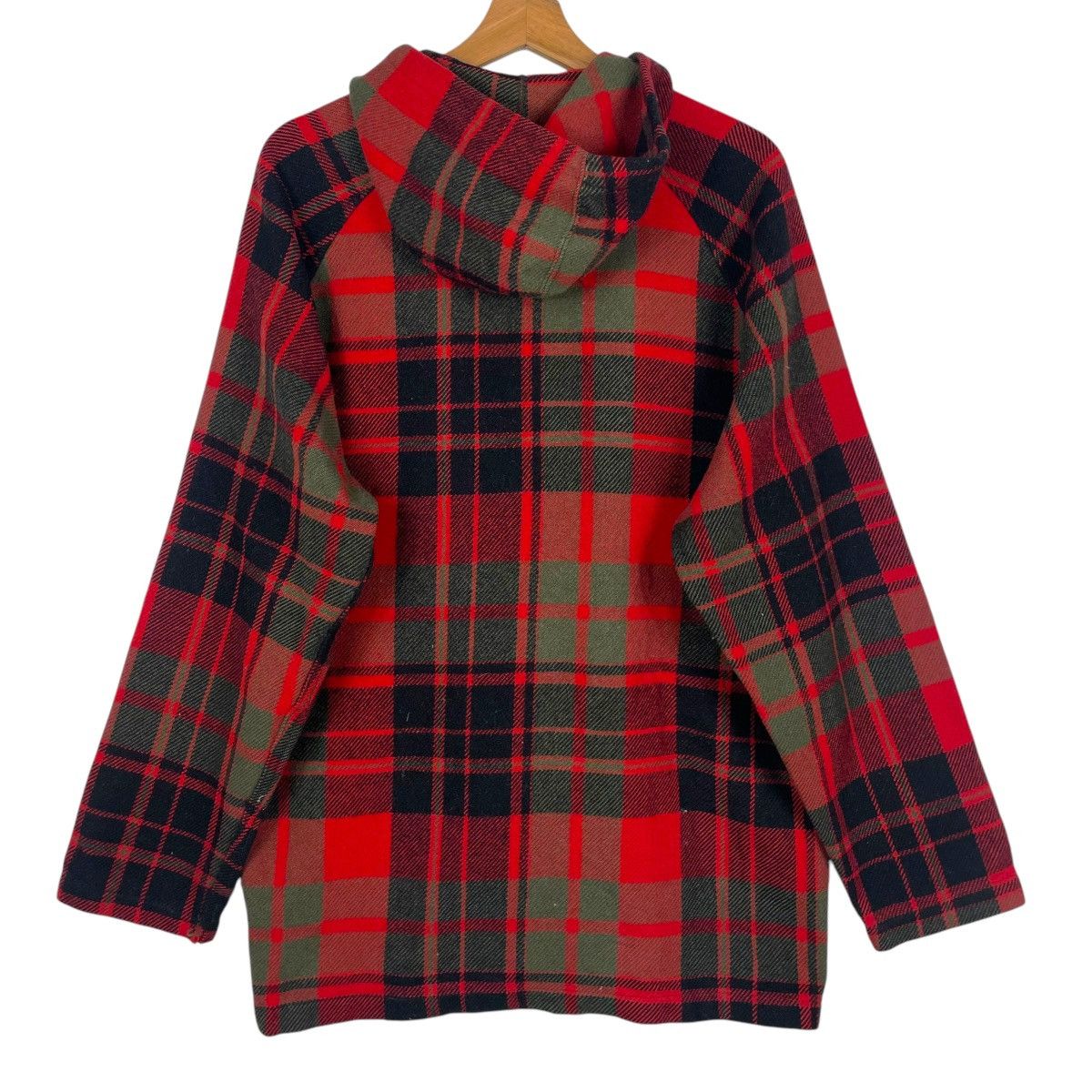 Vintage × Woolrich Woolen Mills 💥60s WOOLRICH USA MADE PLAID CHECKED HOODIE JACKET Size US L / EU 52-54 / 3 - 7 Thumbnail