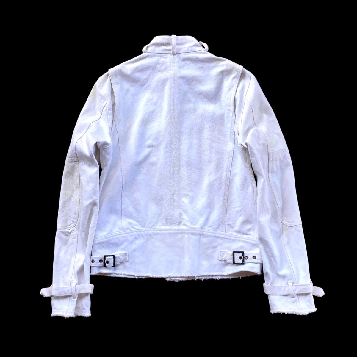 Schlussel 🇯🇵 SCHLUSSEL DOUBLE COLLAR DENIM + COWHIDE JACKET Size US M / EU 48-50 / 2 - 3 Thumbnail