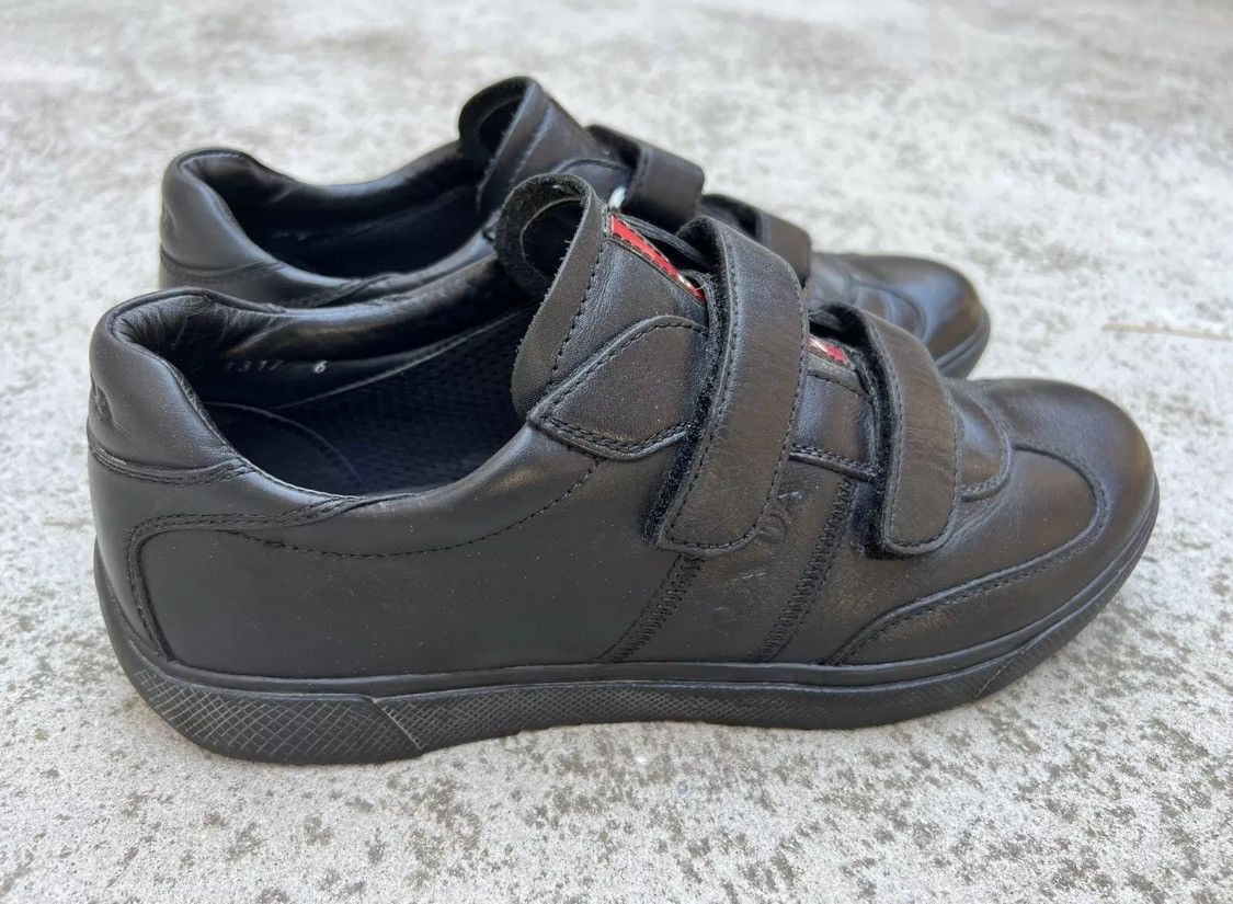 Prada Authentic💫Prada💫2 Strap Leather Sneaker (4P 1317) Size US 8 / EU 41 - 5 Thumbnail