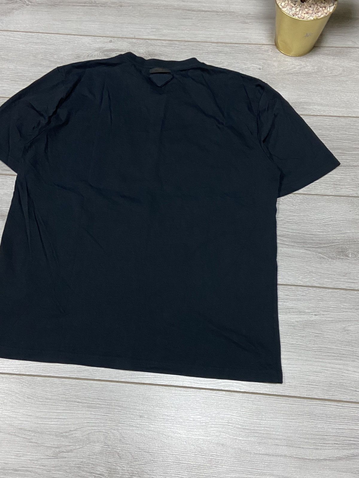 Prada Prada vintage triangle logo t-shirt black tab Size US XXL / EU 58 / 5 - 2 Thumbnail