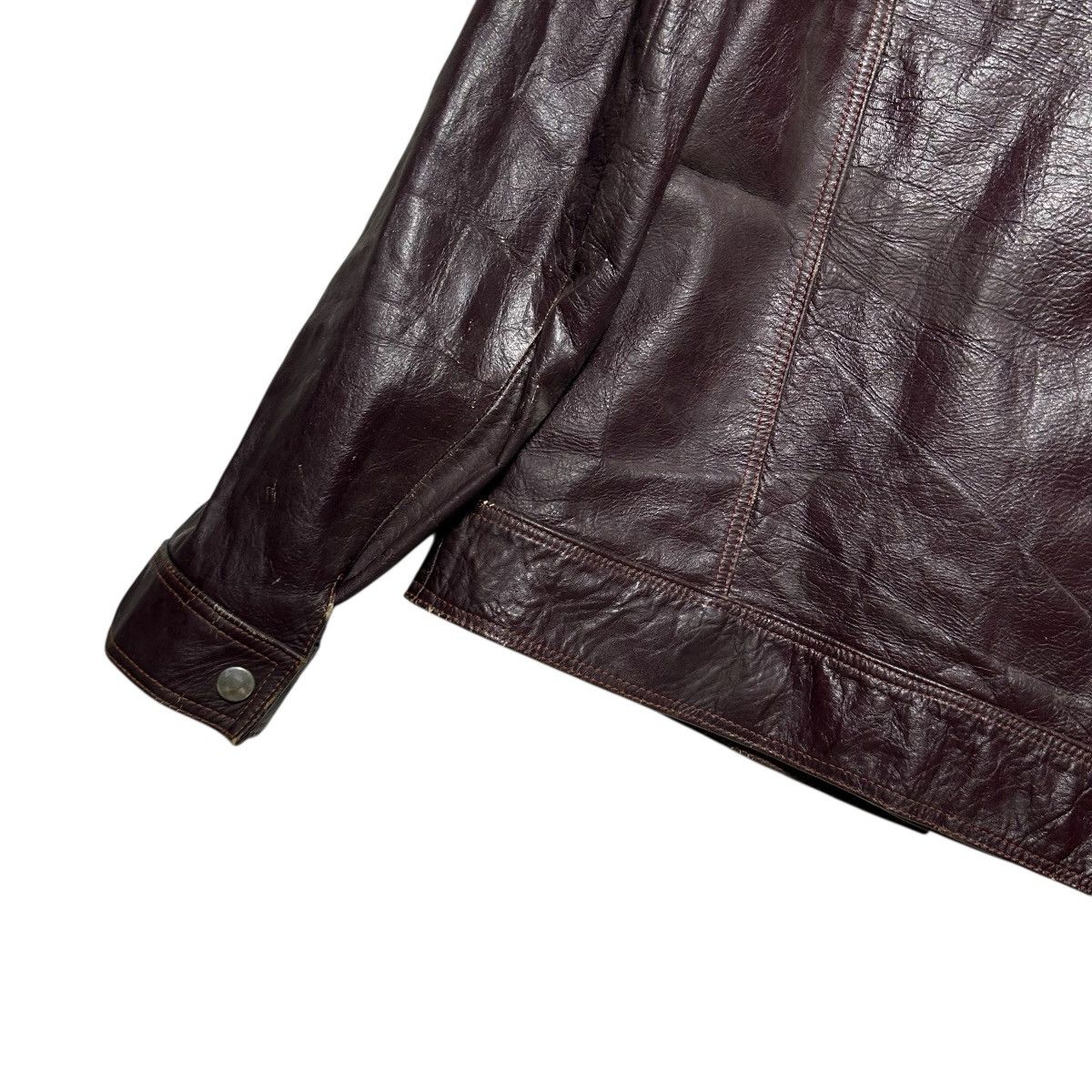 Vintage Vintage Leather Bomber Jacket Size US M / EU 48-50 / 2 - 6 Thumbnail