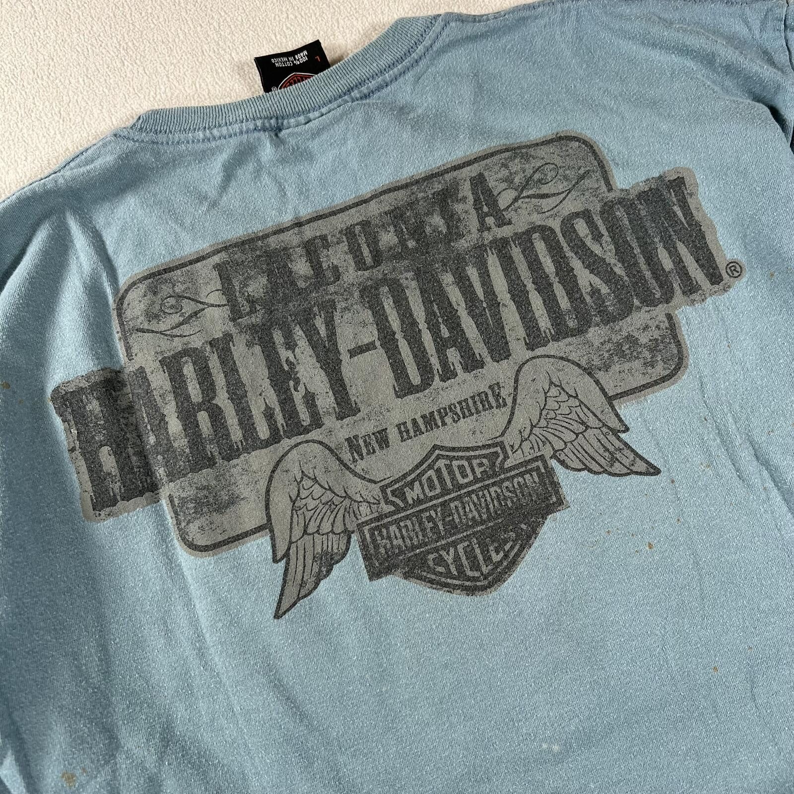 Harley Davidson Vintage Harley Davidson Female Biker New Hampshire Tee Size US L / EU 52-54 / 3 - 8 Thumbnail
