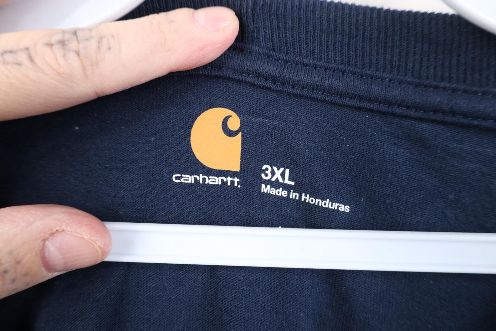 Carhartt Deadstock Vintage Y2K Carhartt Long Sleeve Pocket T-Shirt Size US XXL / EU 58 / 5 - 12 Thumbnail