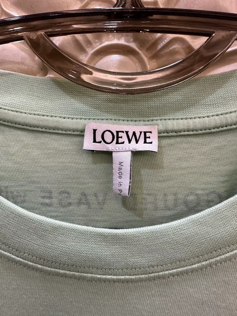 Loewe Loewe Men's Green Short Sleeve Crewneck T-Shirt Size US S / EU 44-46 / 1 - 5 Thumbnail