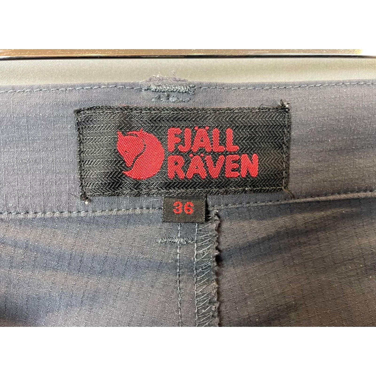 Vintage Fjällräven Men Track Pants Size 36 Gray Nylon Belt Loop Outdoor Trouser Pants Regular Gray 90s Modern Men Adjustable Waist Pocket Mens Size US 36 / EU 52 - 3 Thumbnail