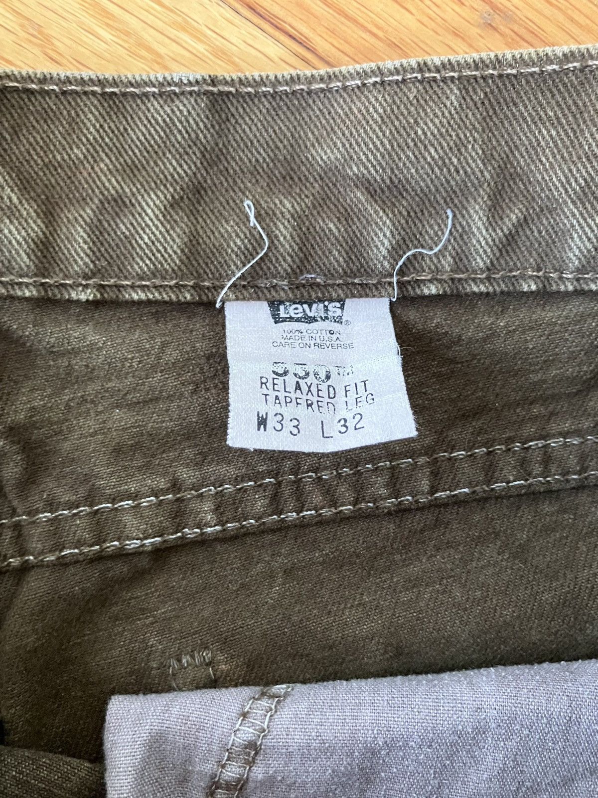 Levi's Vintage Levis 550 Orange Tab Relaxed Jeans Size US 31 - 3 Thumbnail