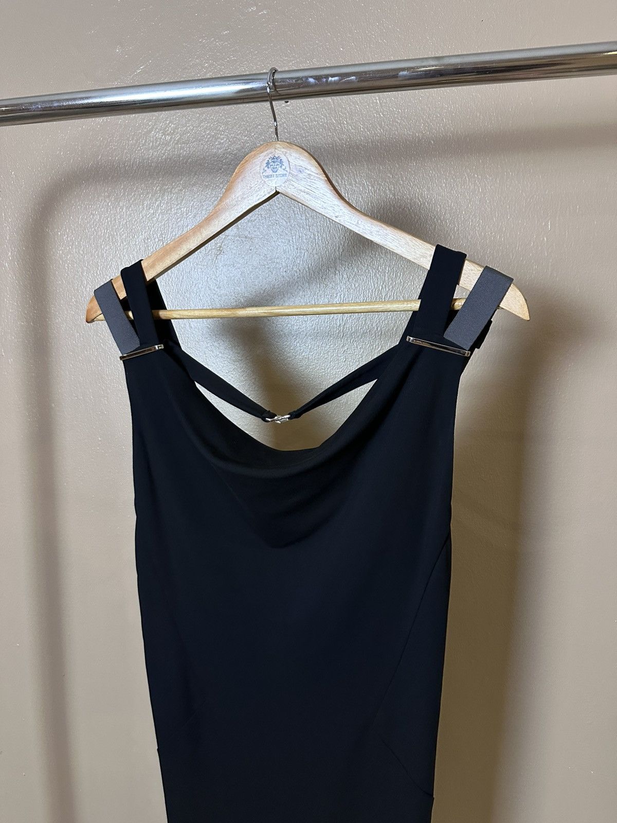 Gucci Gucci Black Stretch Midi Dress Size S / US 4 / IT 40 - 2 Thumbnail