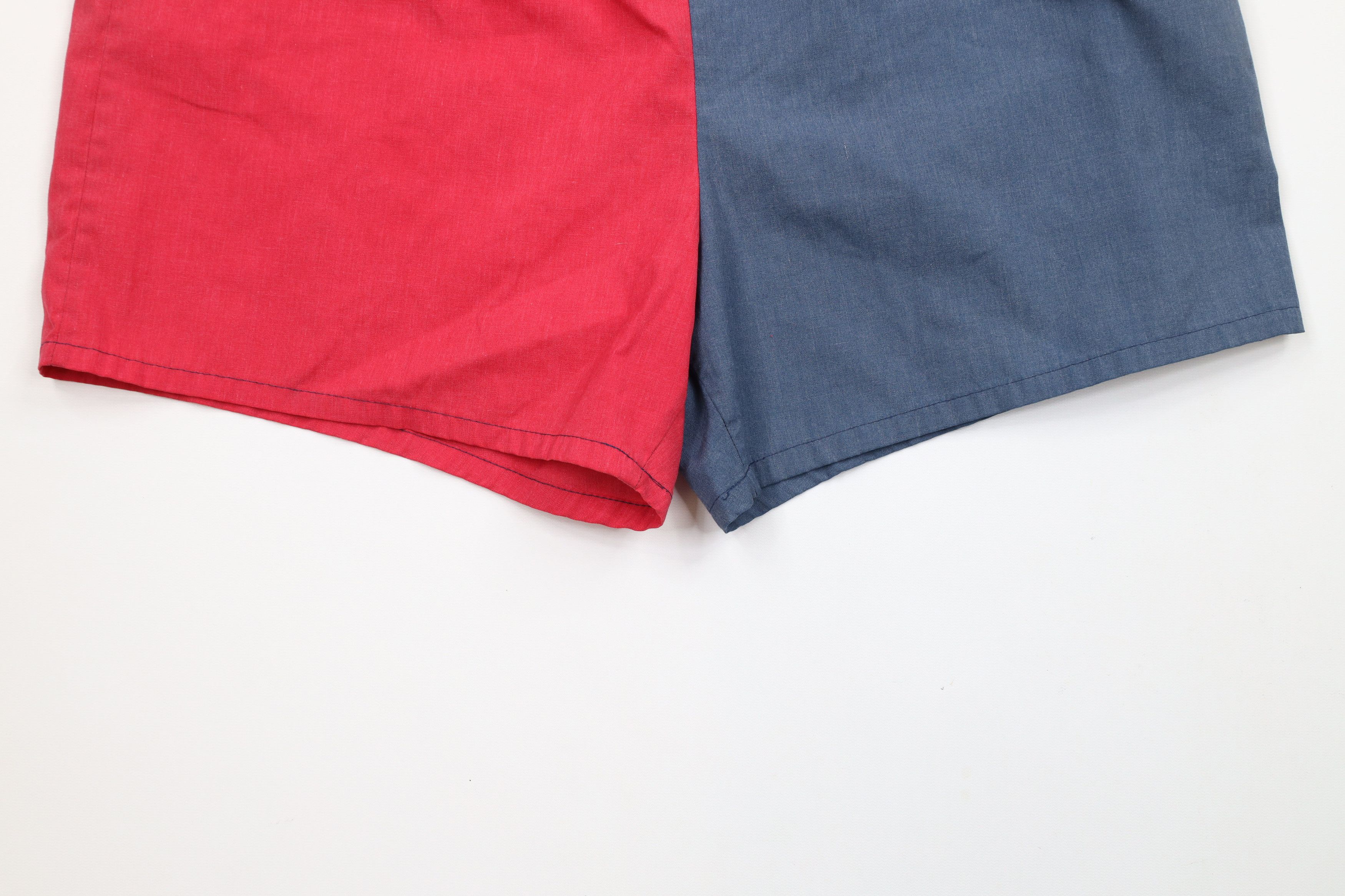 Vintage Vintage 70s Streetwear Block Lined Running Short Shorts USA Size US 36 / EU 52 - 4 Thumbnail