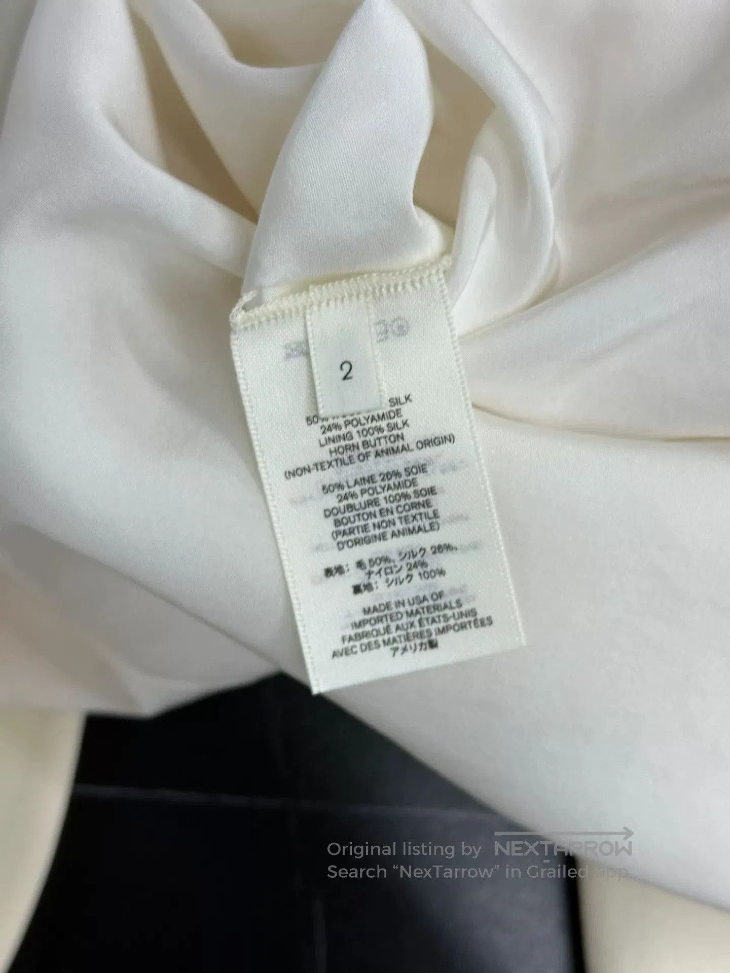 The Row The Row White Blazer Jacket. Size US M / EU 48-50 / 2 - 4 Thumbnail