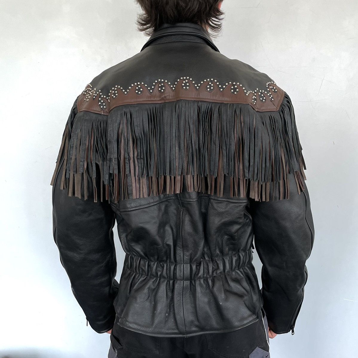 Genuine Leather Vintage 90’s USA Moto Leather Jacket Japanese style size XL Size US XL / EU 56 / 4 - 5 Thumbnail