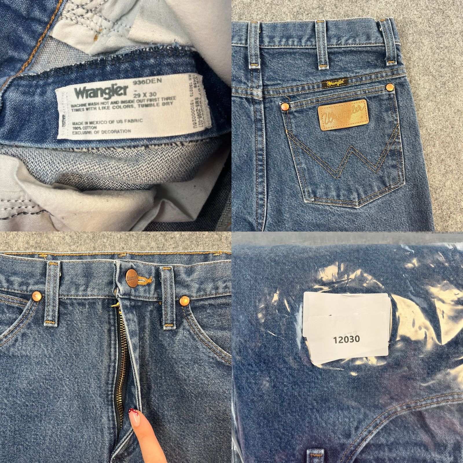 Wrangler VINTAGE Wrangler Womens Jeans Straight 29 30 UK10 High Waist Blue 936DEN Cowgirl Jeans Wrangler 936 Womens Blue 29 30 UK10 Medieval-style? Size 32" / US 10 / IT 46 - 8 Thumbnail