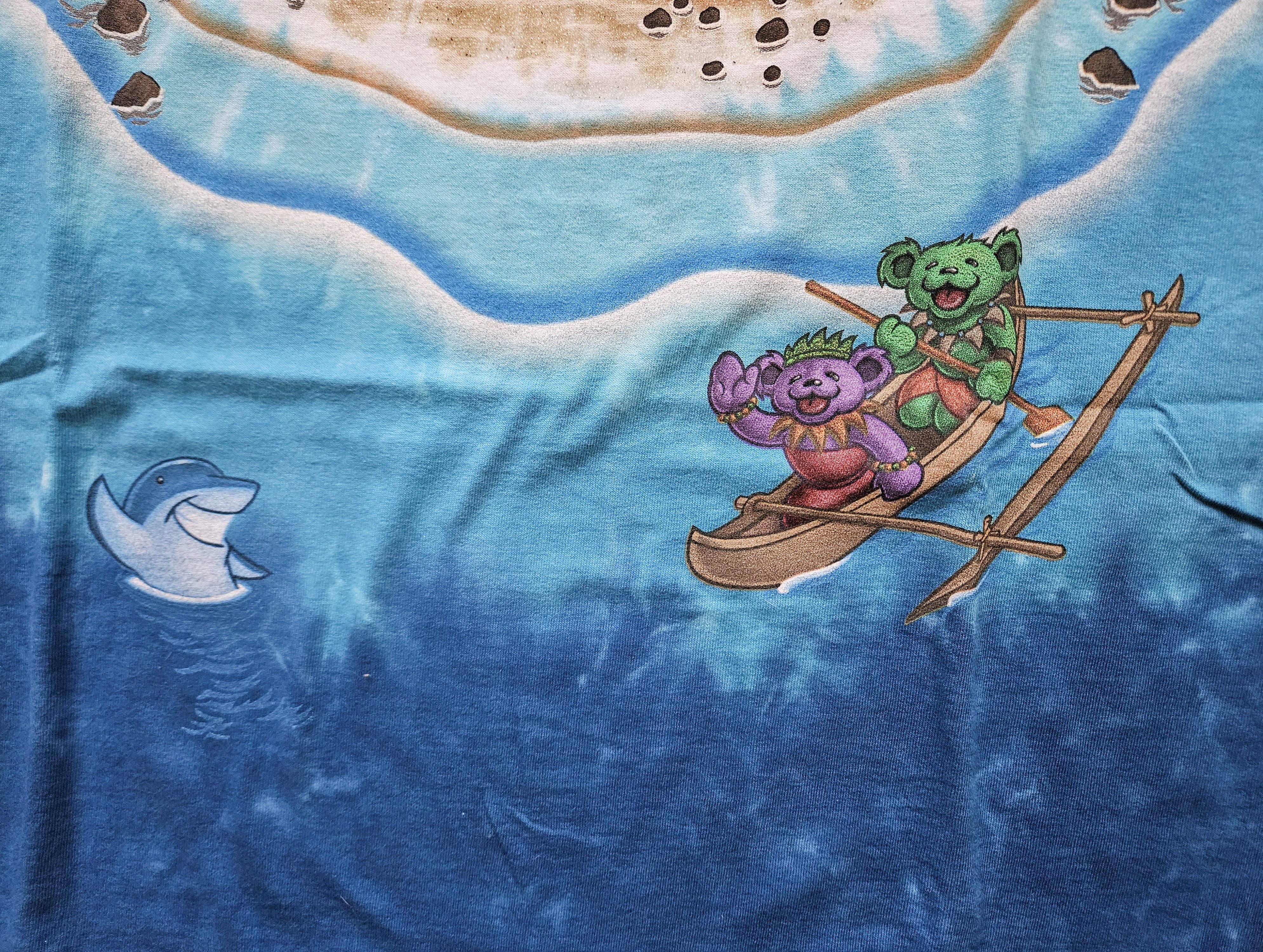 Grateful Dead × Liquid Blue × Vintage Vintage Liquid Blue x Grateful Dead Tiki Bear L T-shirt Size US L / EU 52-54 / 3 - 6 Thumbnail