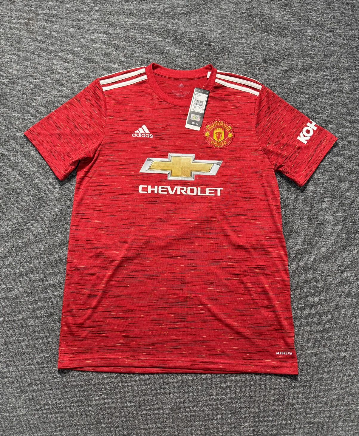 Adidas Adidas Manchester United 2020/21 Home Jersey NWT Jeff Willy Size US L / EU 52-54 / 3 - 1 Thumbnail