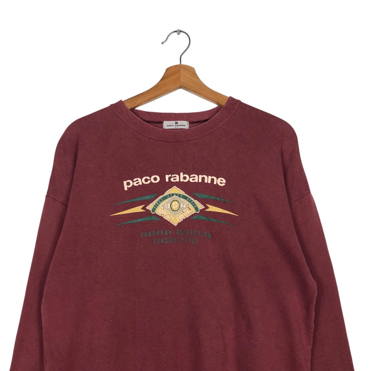 Japanese Brand × Vintage 📌Vintage Sweatshirt Paco Rabanne Big Logo Issey Miyake Size US M / EU 48-50 / 2 - 4 Thumbnail