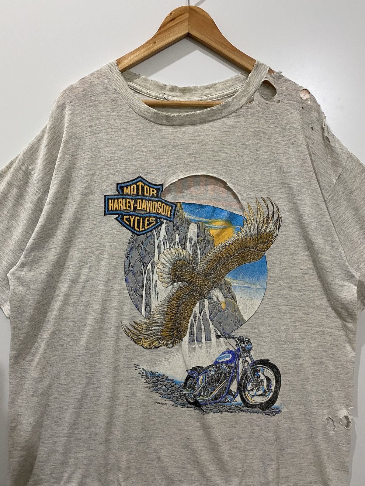 Vintage Vintage t-shirt harley davidson 1995 Size US XL / EU 56 / 4 - 5 Thumbnail