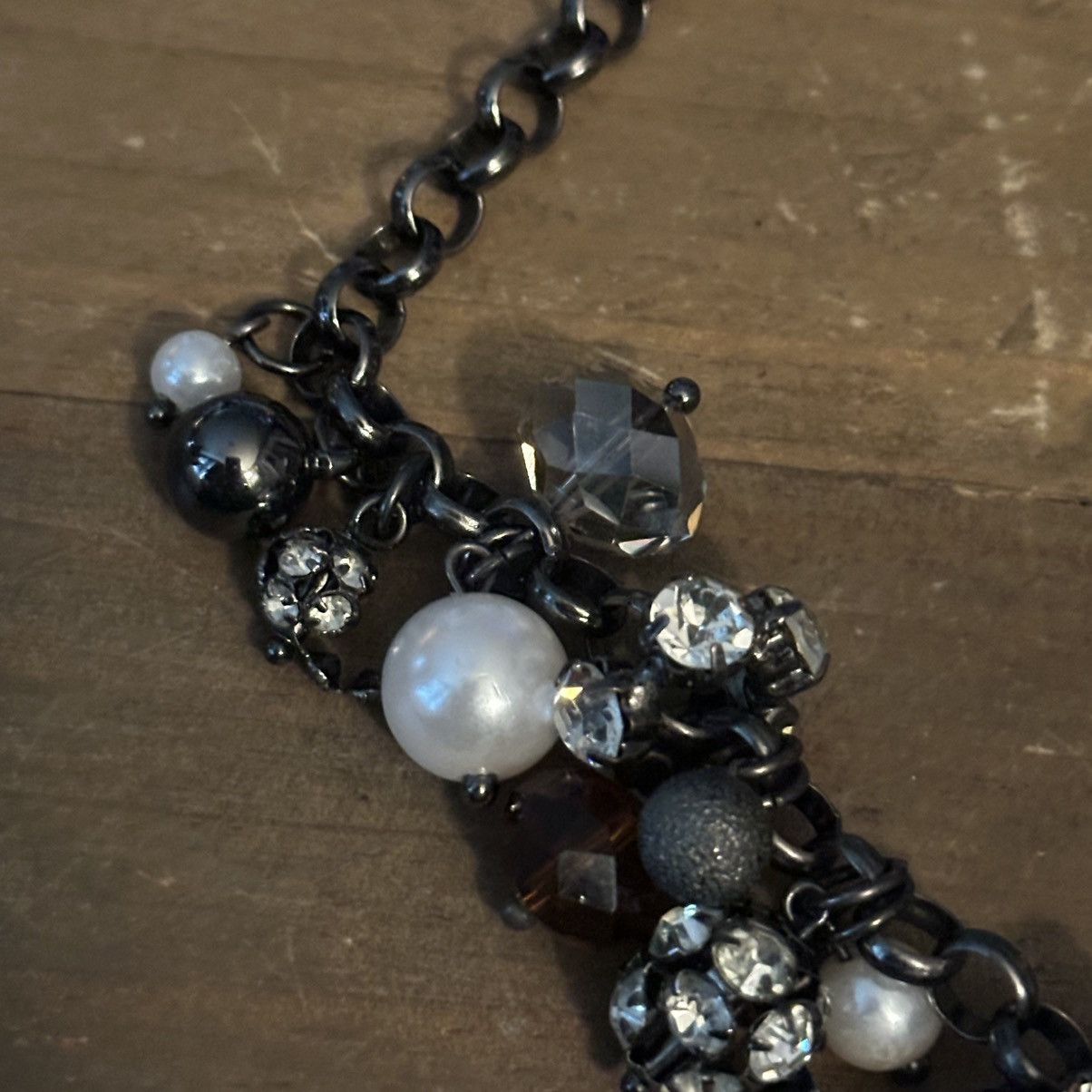 Other Natasha dark silver tone mixed bead statement necklace Size ONE SIZE - 7 Thumbnail