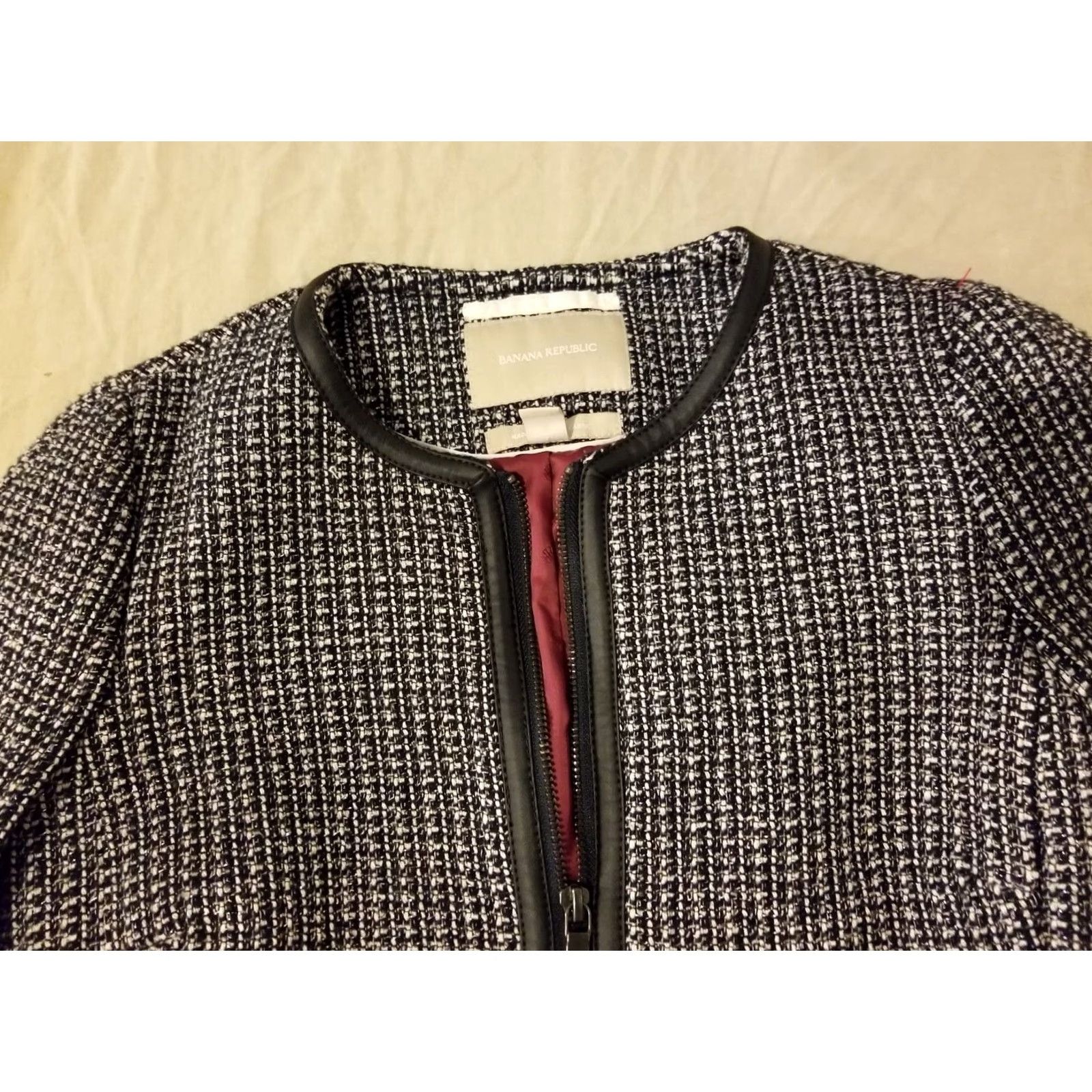 Banana Republic VINTAGE Banana Republic Jacket Womens Wool Gray 0 Size 0 Gray Basic Jacket Women Size XS / US 0-2 / IT 36-38 - 2 Thumbnail