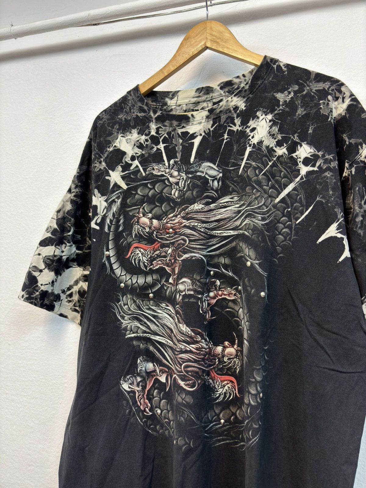 Affliction × Vintage Vintage Y2K Faded Dragon Tee Affliction Style Size US XL / EU 56 / 4 - 2 Thumbnail