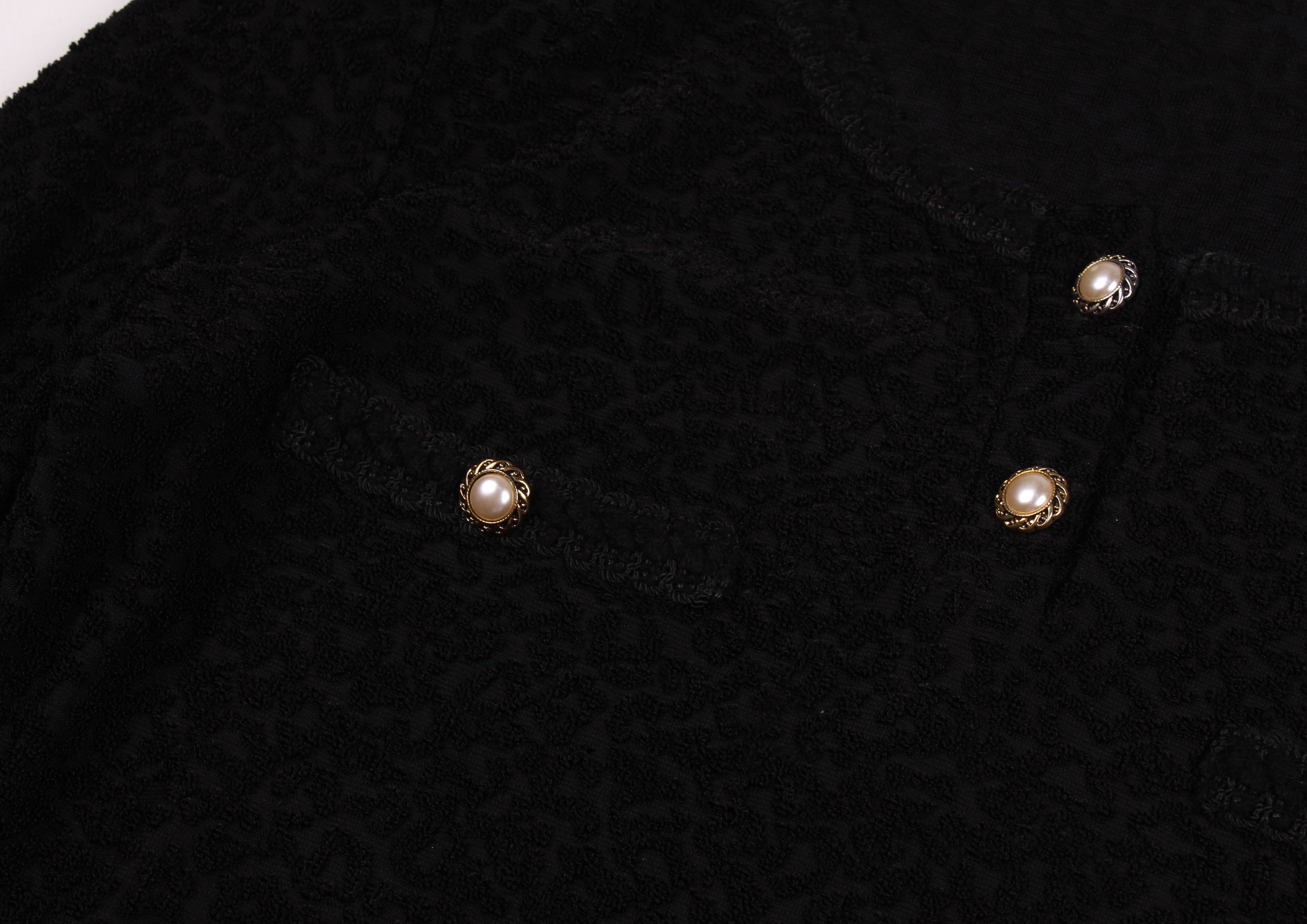 Vintage Vintage Les Swity Glam Black Long Sleeve Bodysuit Size M / US 6-8 / IT 42-44 - 6 Thumbnail