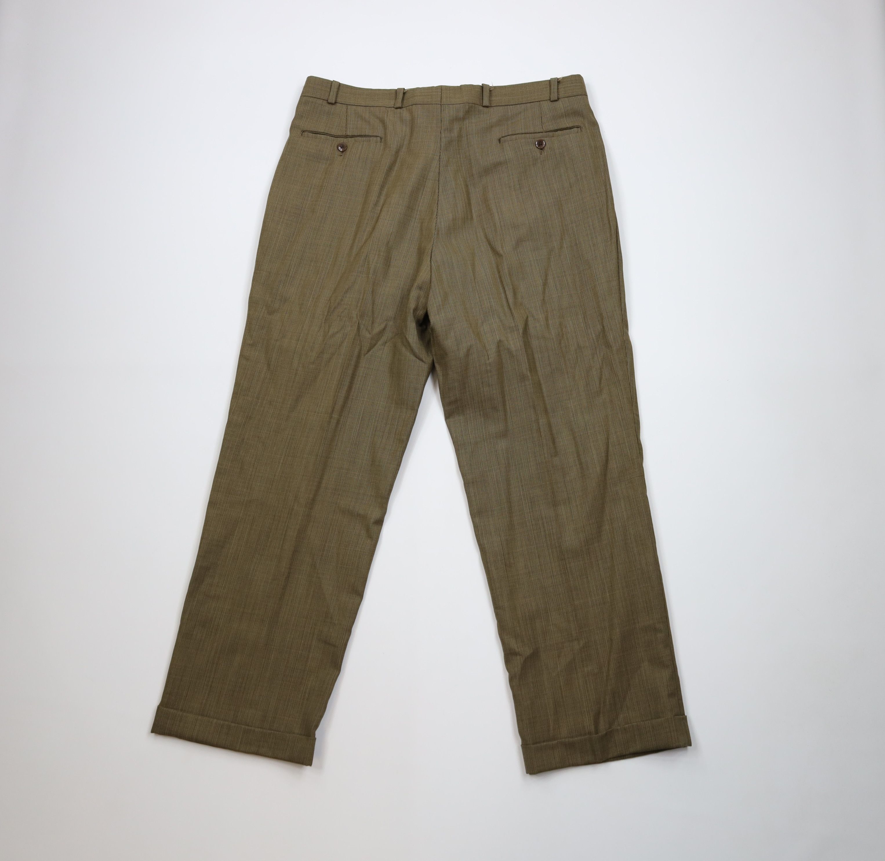 Ralph Lauren Vintage 90s Ralph Lauren Wide Leg Chino Pants Plaid Size US 36 / EU 52 - 9 Thumbnail